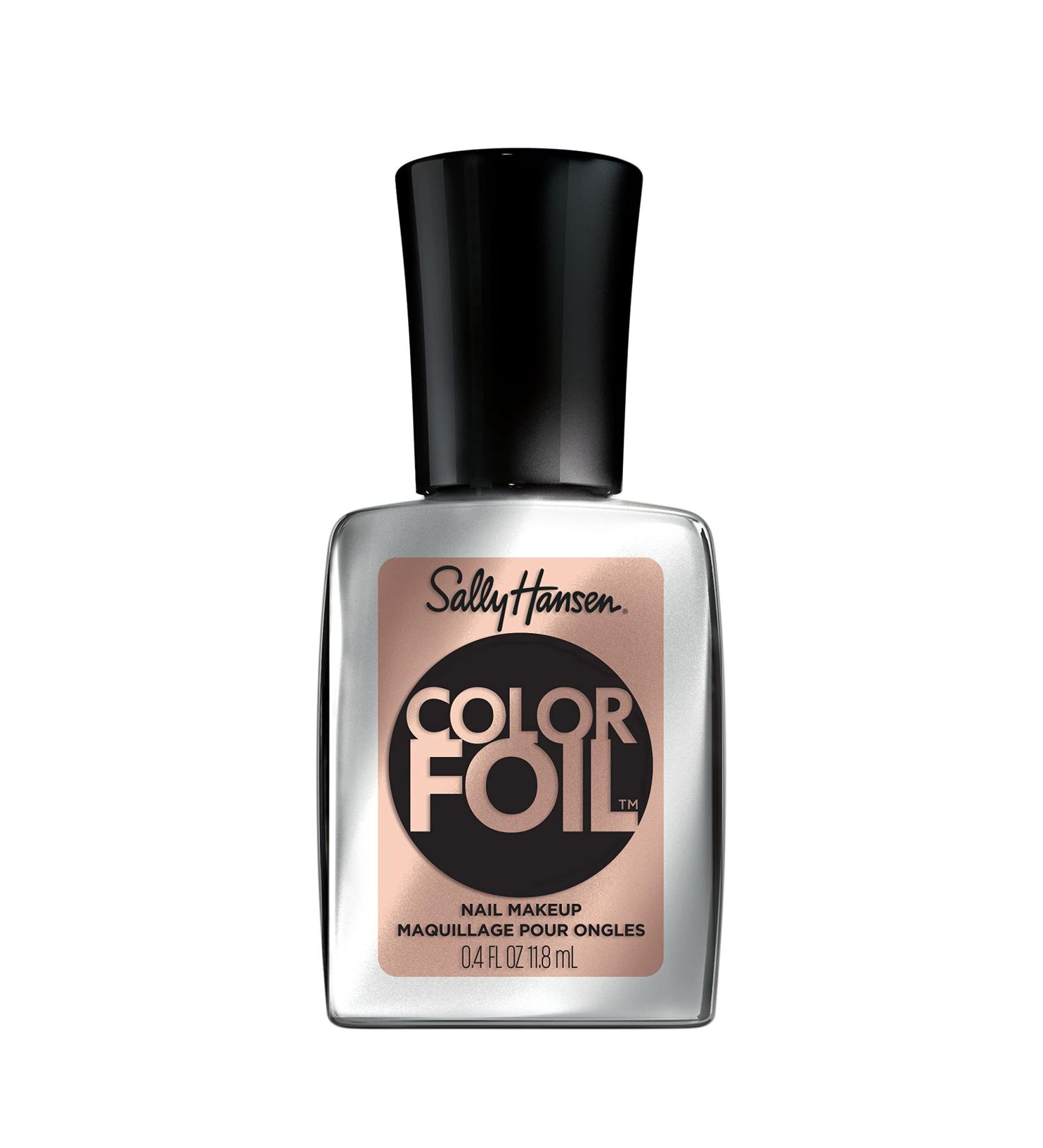 Sally Hansen Color Foil Nail Polish Rose Beam - 0.3 fl oz, Long-Lasting Formula (1 Pack) - Buy Online on GoSupps.com