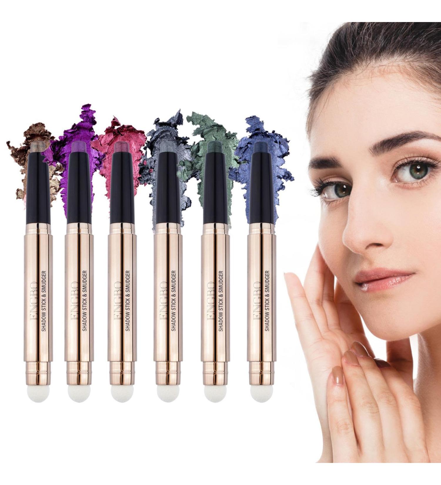 Eye Shadow Sticks Set Makeup Eyeshadow Pencil Crayon 6 Colors - Waterproof Long Lasting Pencil Eyeshadow Stick Eye Shadow Highlighter for Daily Use Rowces B(7# 12#) - Buy Online on GoSupps.com