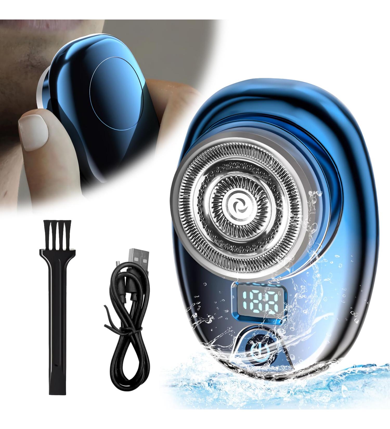 OneNine Mini Shaver Portable Electric Shaver with LED Display Electric Razor for Men USB Rechargeable Waterproof Portable Shavers Easy One-Button Wet and Dry Use Suitable for Home Car Travel - Buy Online on GoSupps.com