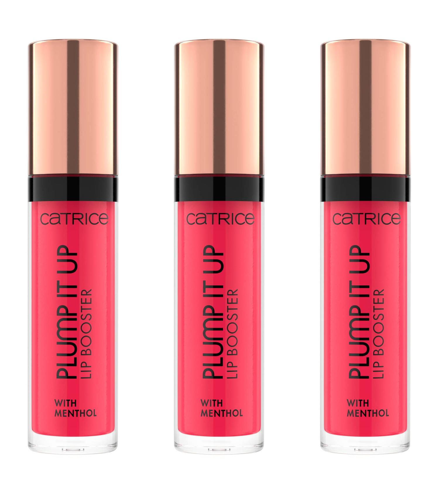 Catrice Plump It Up Lip Booster No. 090 - Red Glossy & Cooling Effect | Vegan Alcohol-Free Paraben-Free | 3-Pack (3x3.5ml) - Buy Online on GoSupps.com