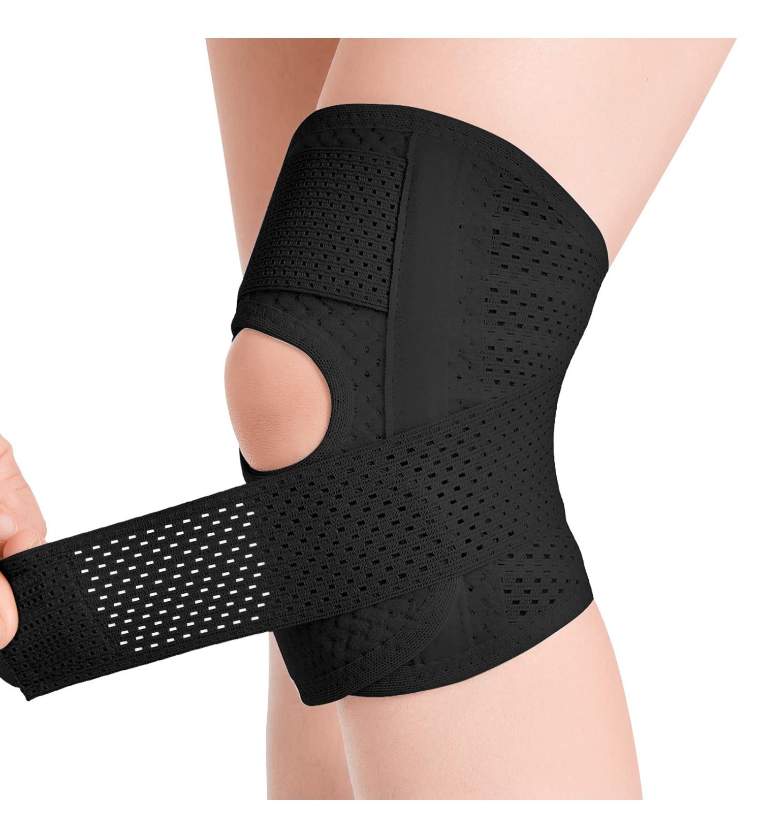 Galvaran Knee Brace | Meniscus & Joint Pain Relief | Adjustable Breathable Support for Sports Injuries | Black M(Left) - Buy Online on GoSupps.com