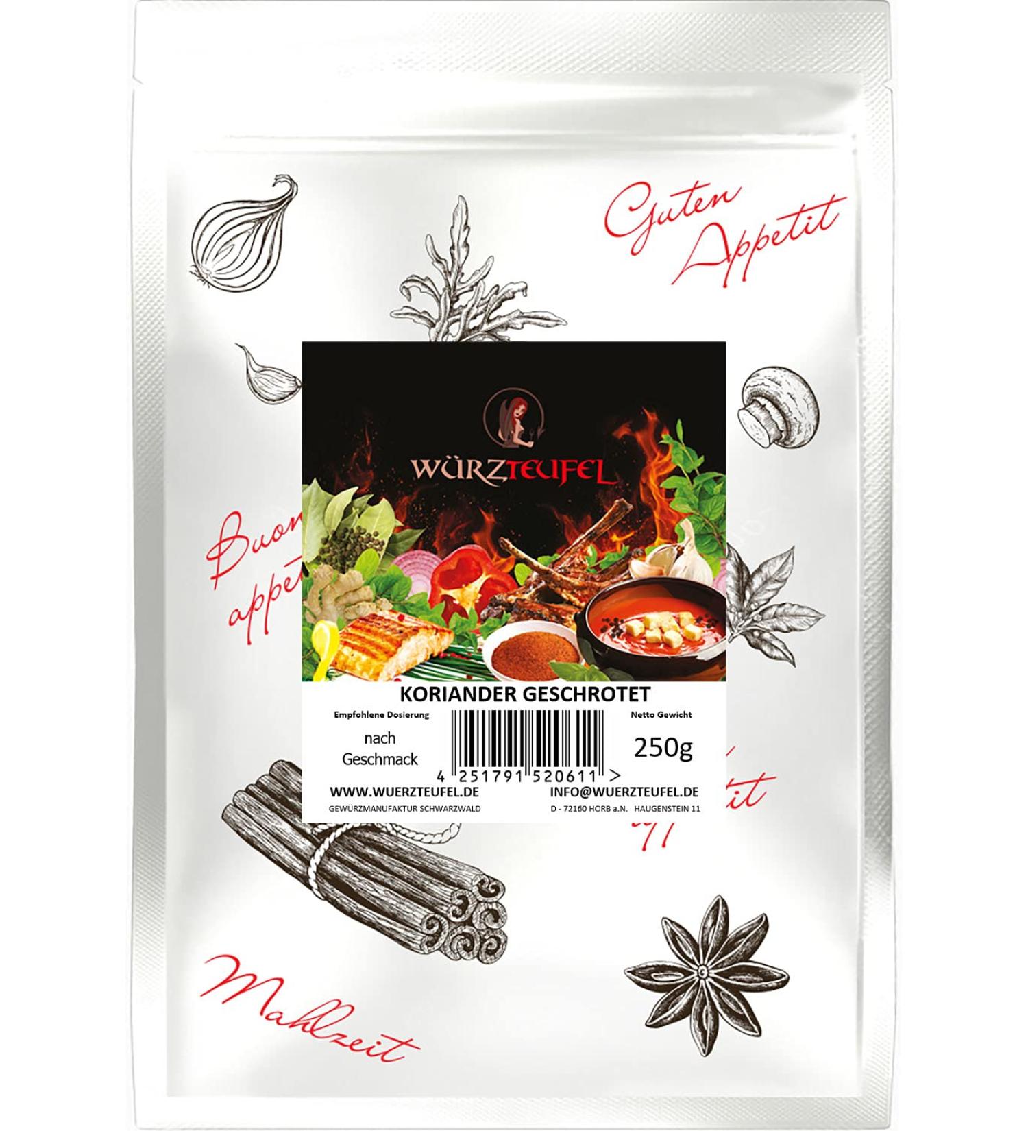 Coriander Seeds - Excreted Coriander Seeds - Reduced Seeds - Premium Quality from Bulgaria - 250g Bag - Buy Online on GoSupps.com