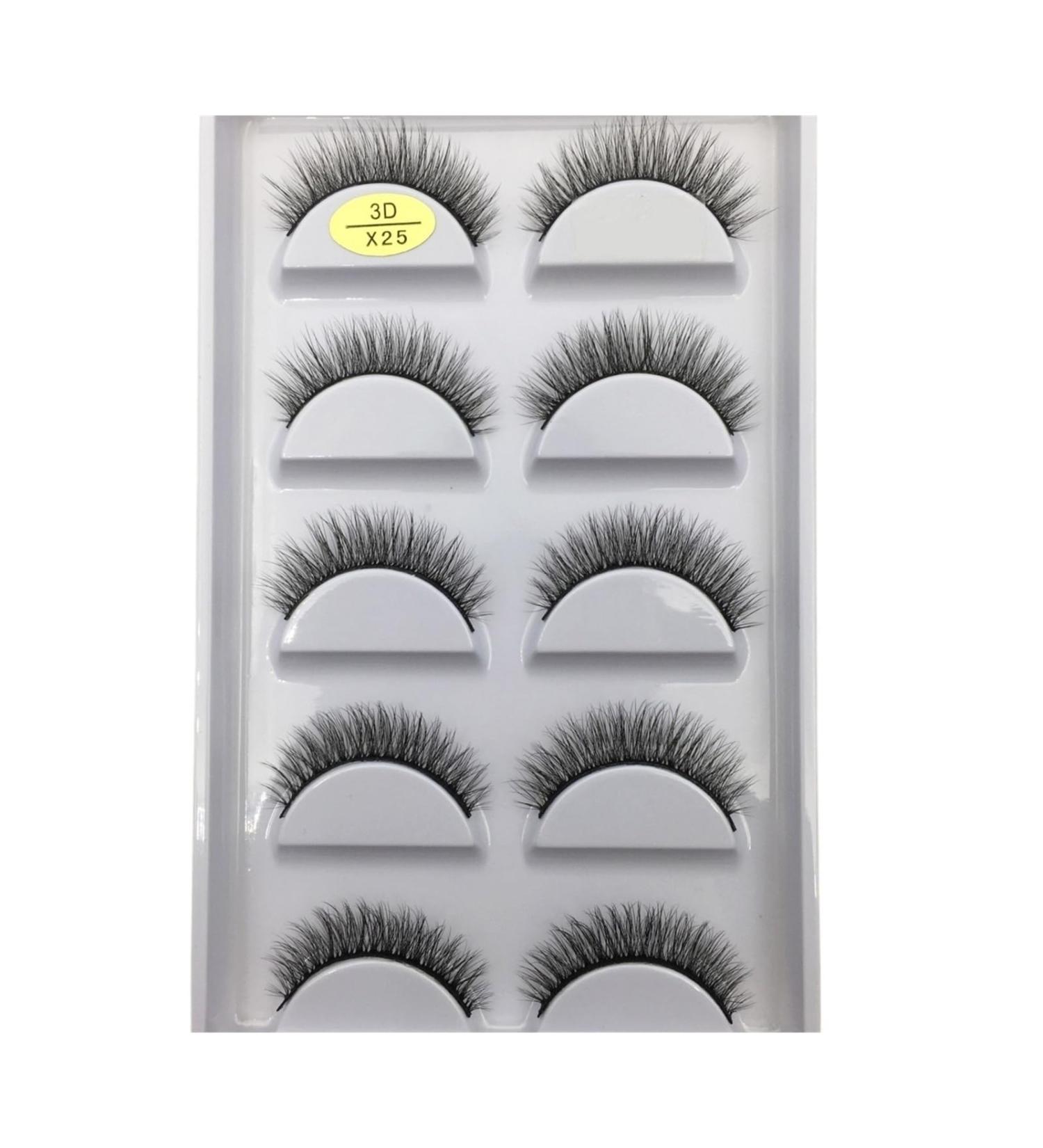 UAMOU 10/50 Boxes 37 Style 5 Pairs Natural 3D False Eyelashes Makeup Fake Eye Lashes Faux Cils Make Up Beauty Maquillaje Cheerfully (Color : 5Pairs X25 Size : 25 Boxes 125 Pairs) - Buy Online on GoSupps.com