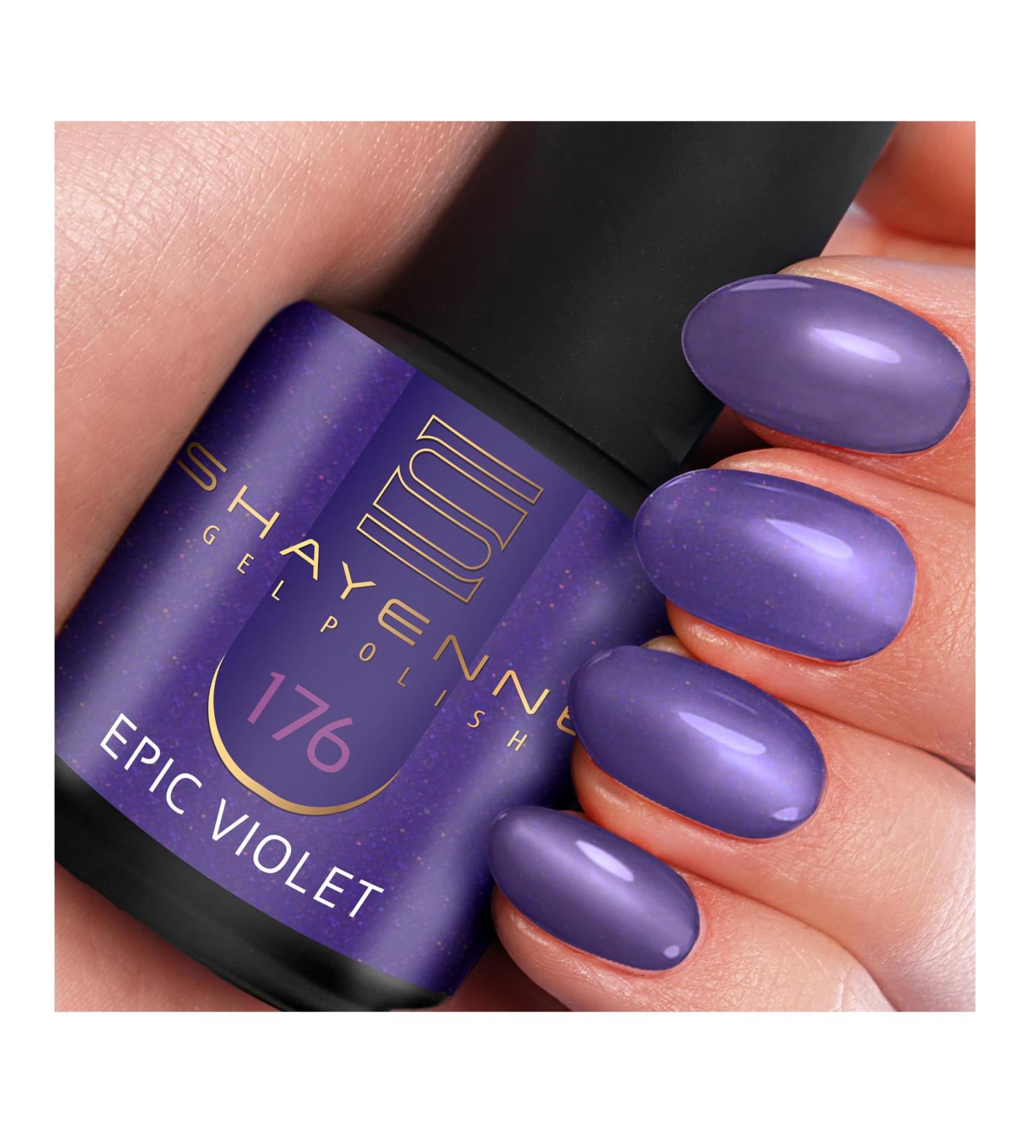 SHAYENNE Made in Germany Shellac Gel Nail Polish 15 ml for UV LED Lamp | 176 Epic Violet Purple | Gel Nail Polish for UV Nail Lamp | LED Nail Polish Gel Polish Nail Gel - Buy Online on GoSupps.com