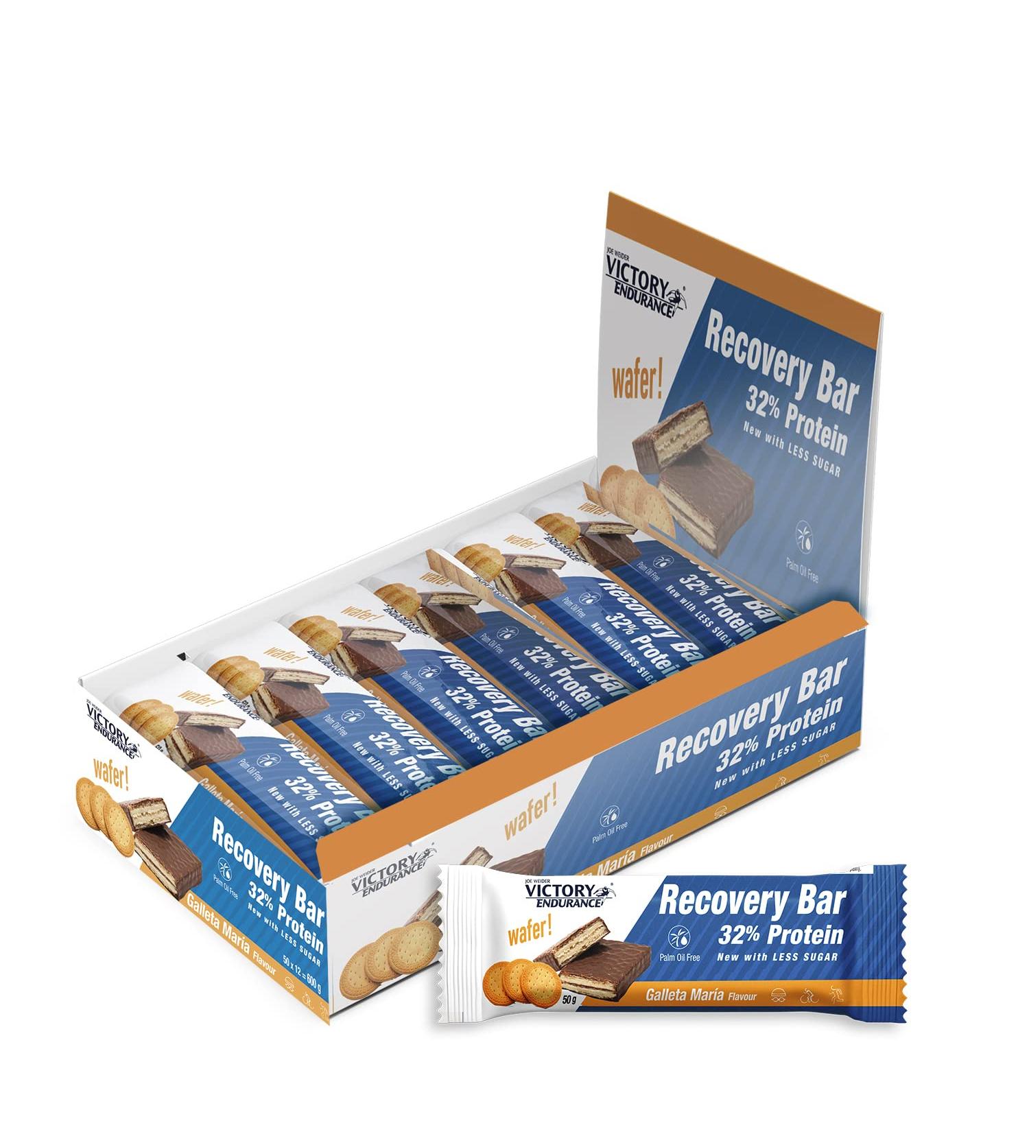 Victory Endurance Recovery Bar (12x35g) Go t Biscuit Barre Gaufrette Prot in e de R cup ration Post-entra nement Avec 32% de Prot ines par Barre et Enrobage au chocolat Effet Rassasiant - Buy Online on GoSupps.com