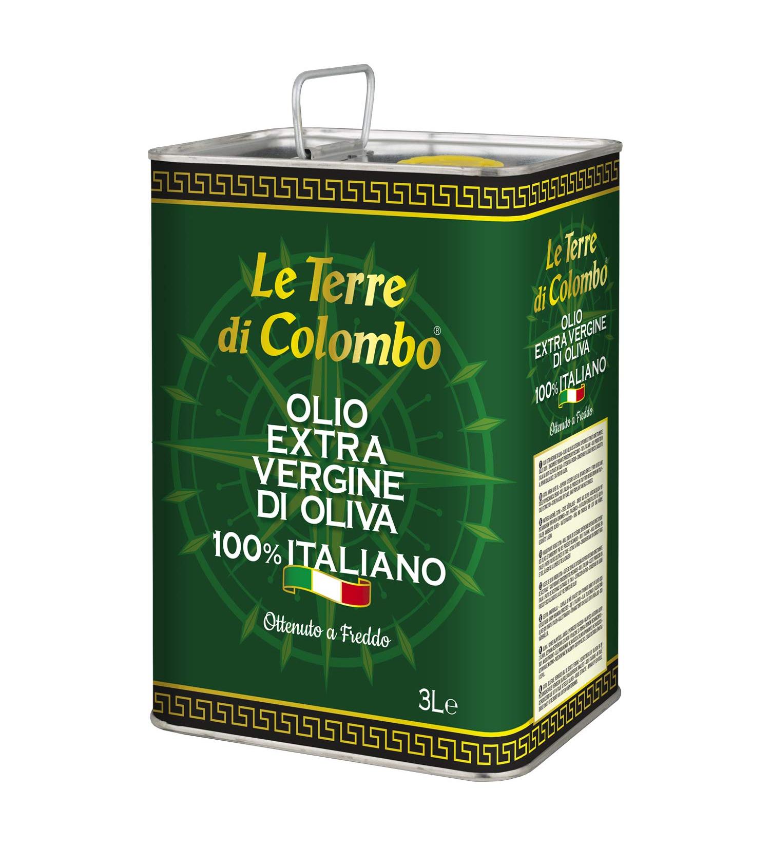 Buy Le Terre di Colombo 100% Italian Extra Virgin Olive Oil - 3L Can | Premium Quality & International Shipping - Buy Online on GoSupps.com