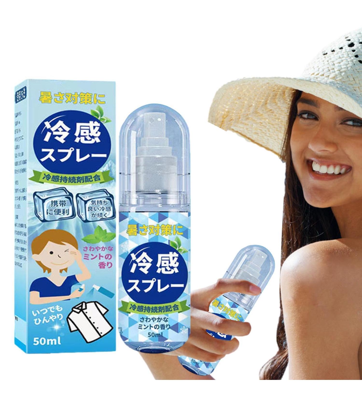 Cooling Spray for Skin - Summer Cooling Mist Cool Body Mist | Cooling Face Spray Instant Cooling Mist Body Cooler Clothing Mist Cooling Spray for Summer Trips Women Men - Buy Online on GoSupps.com