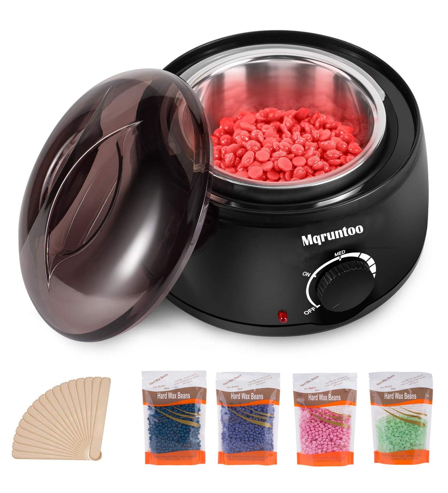 Best Wax Warmer Set for Hair Removal - 4x100g Wax Pearls - Electric Waxing Kit - Buy Online on GoSupps.com