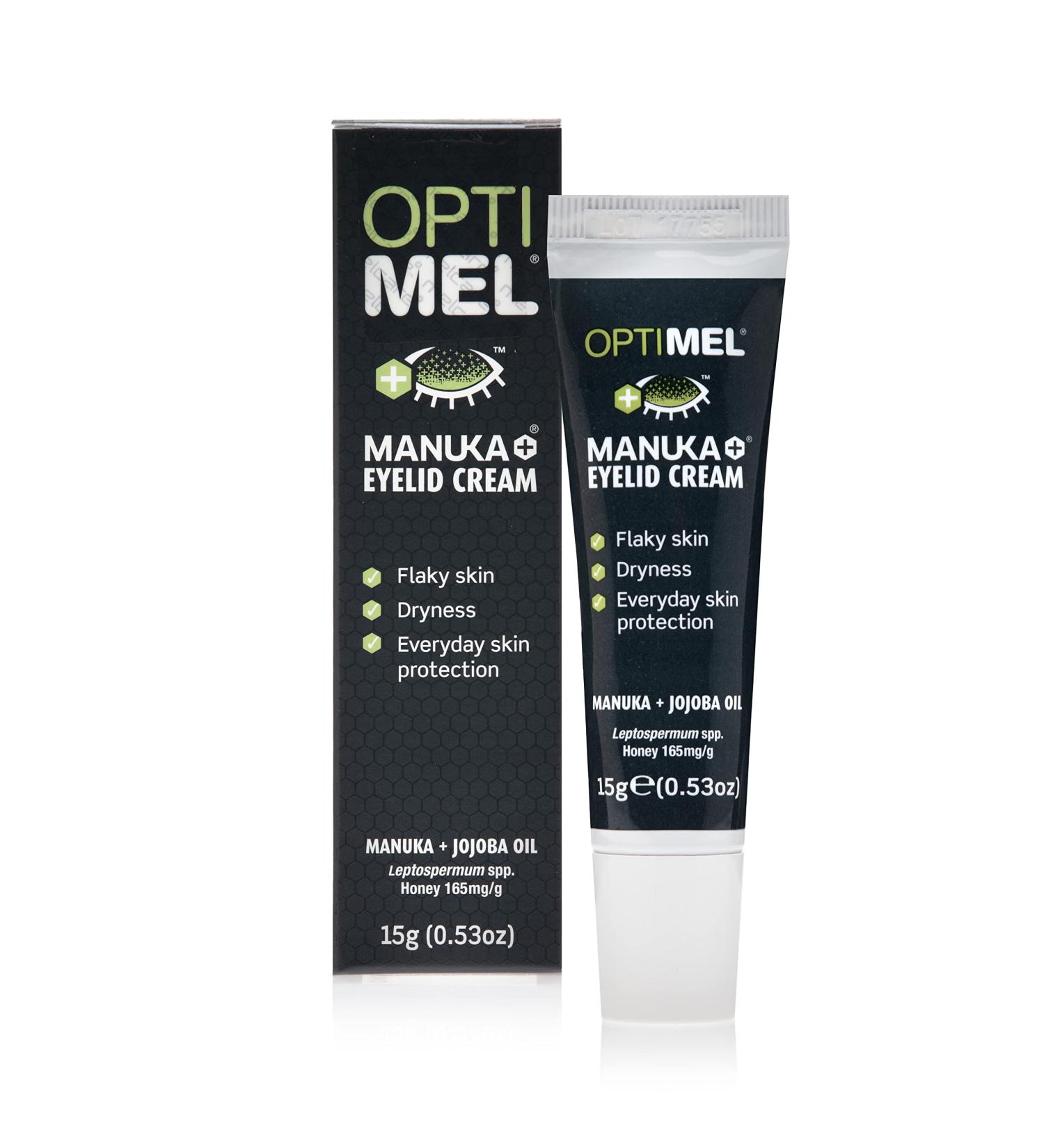 Optimel Manuka Honey Eyelid Cream 15g | Dry Itchy Skin Relief for Eczema & Dermatitis - Soothing Treatment for Eyelids & Face - Buy Online on GoSupps.com