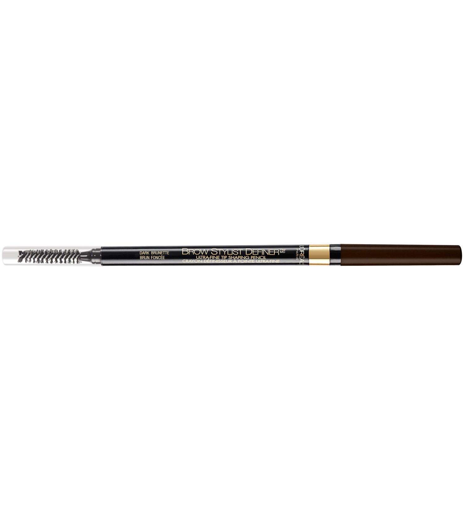 L'Oreal Paris Brow Stylist Dark Brunette Definer Pencil - Precise and Natural Brow Definition - Buy Online on GoSupps.com