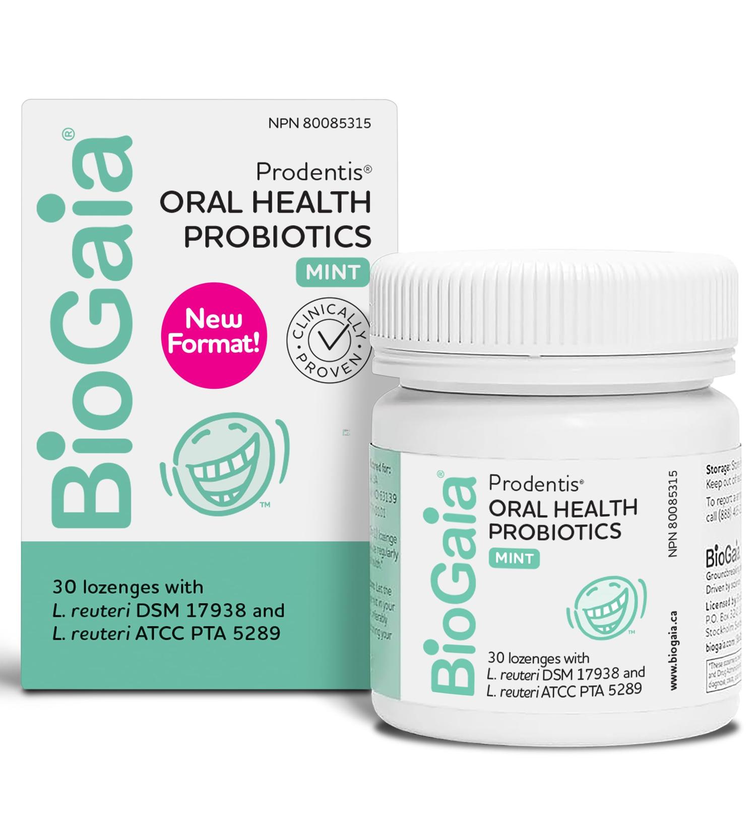 Prodentis Mint | for Adults | New Format | Clinically Proven Dental Probiotics for Teeth and Gums | Promotes Good Oral Health & Gut Health Too | Oral Probiotics | 30 Mint-Flavored Lozenges - Buy Online on GoSupps.com