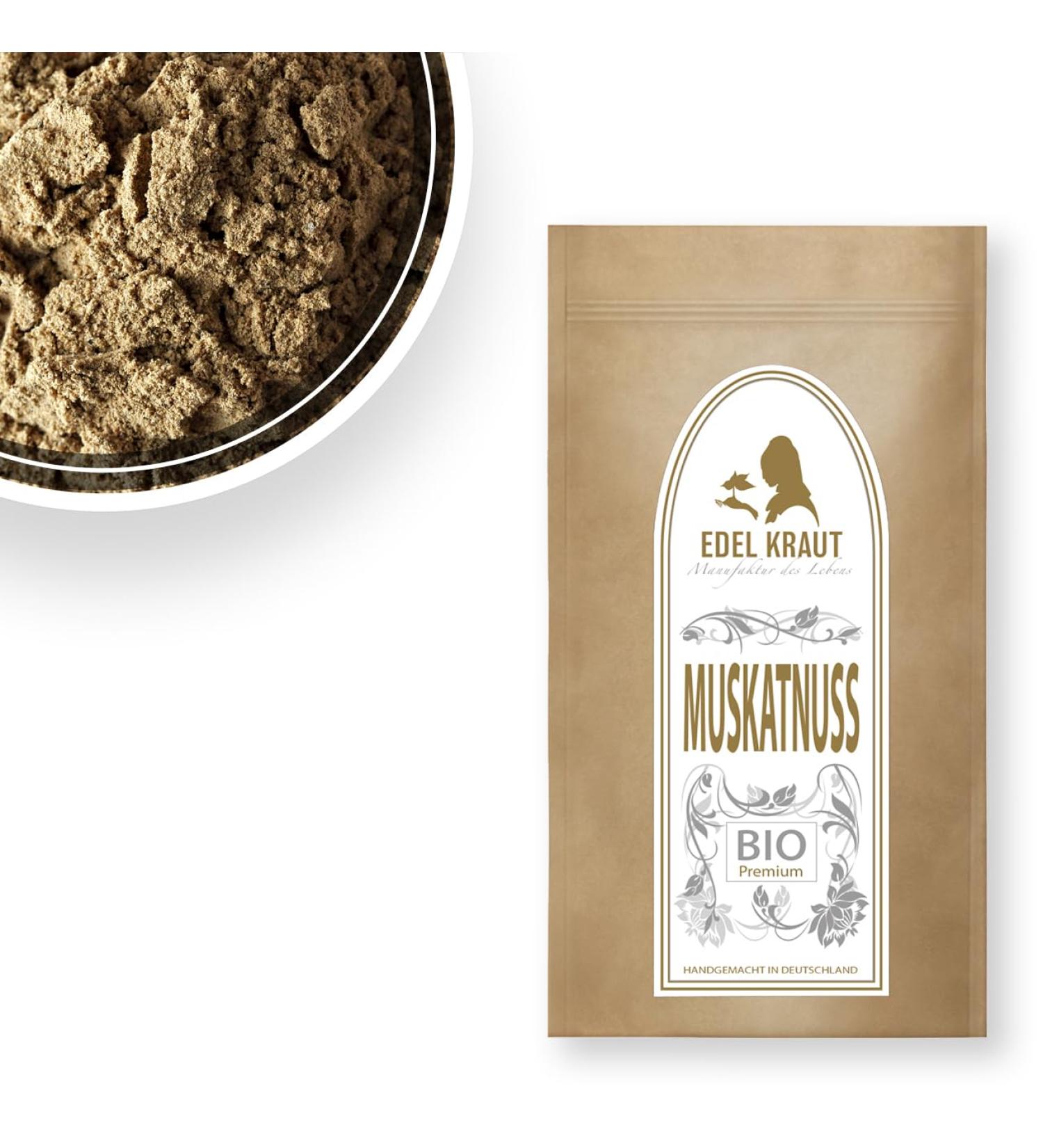 Buy Organic Muscat Grinding 250g | Noble Herb - 100% Natural Premium Spice - Additive-Free Nutmeg | Controlled Biological Cultivation - Buy Online on GoSupps.com