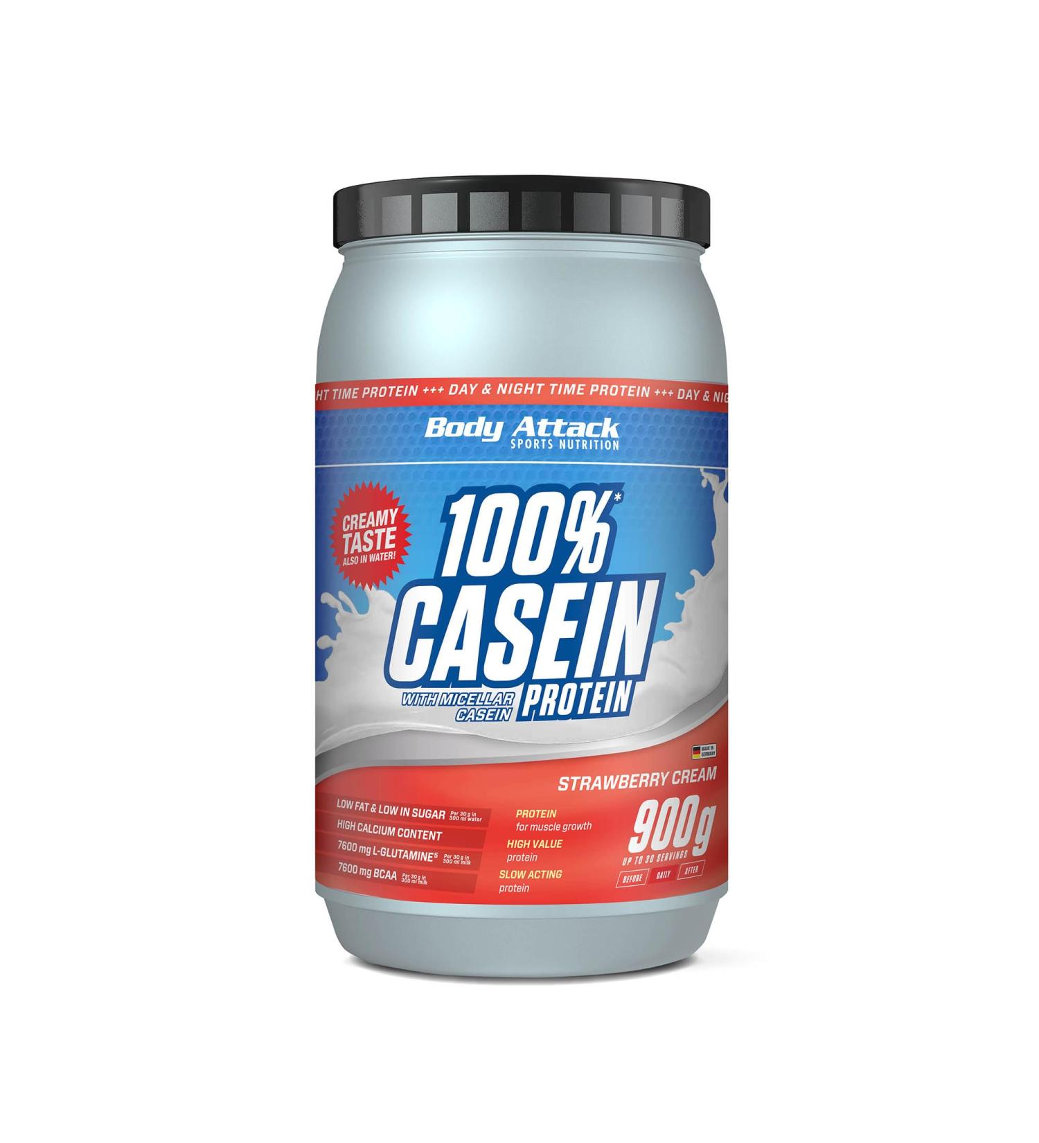 Body Attack 100% Casein Protein Amino Acids - Muscle Building Protein Low Carb - Mass Gainer - For Sportsmen Athletes and - Buy Online on GoSupps.com