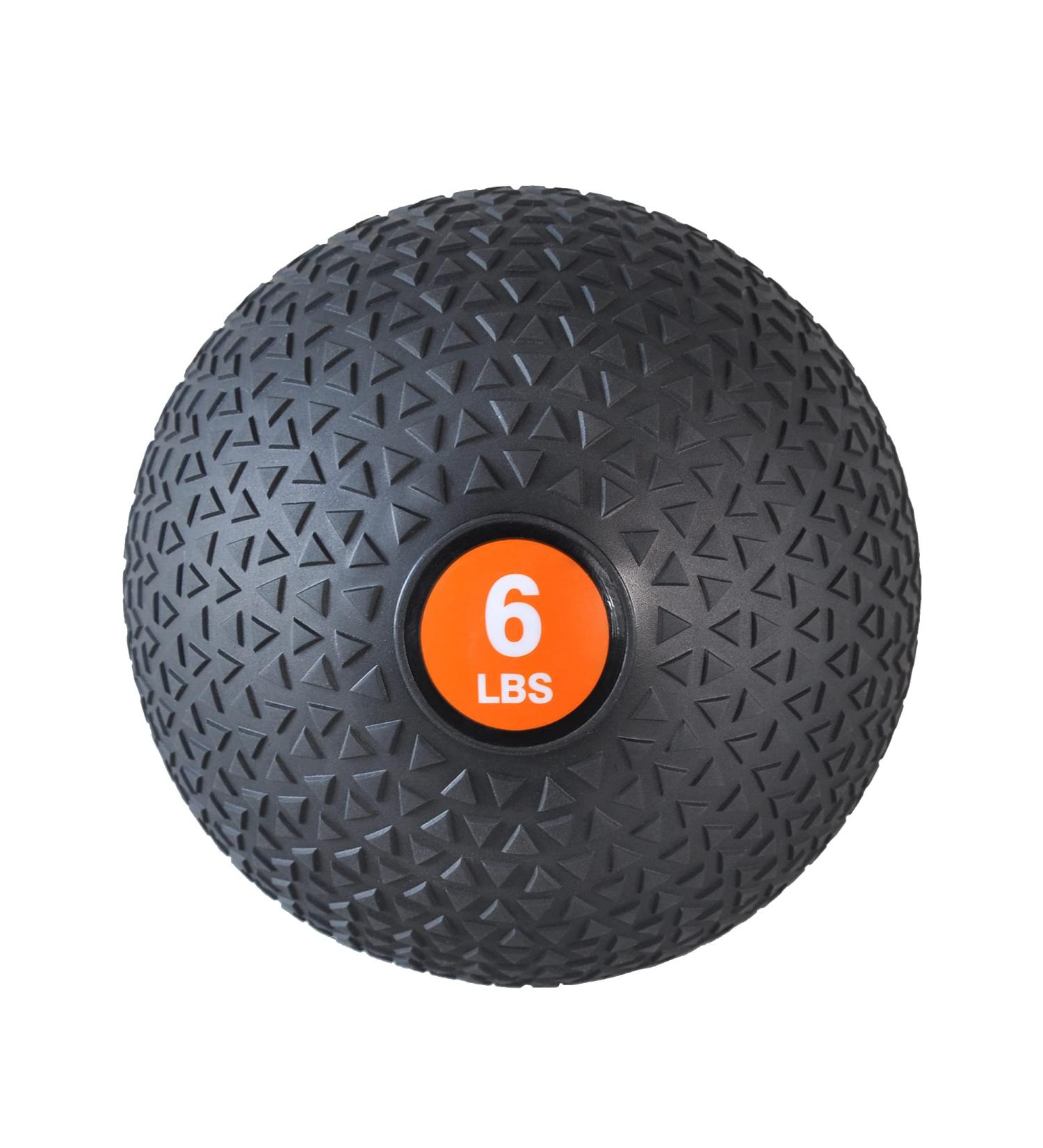 PRISP Weighted Medicine Slam Ball - Exercise Ball with Easy Grip Textured Surface 6.0 Pounds - Buy Online on GoSupps.com