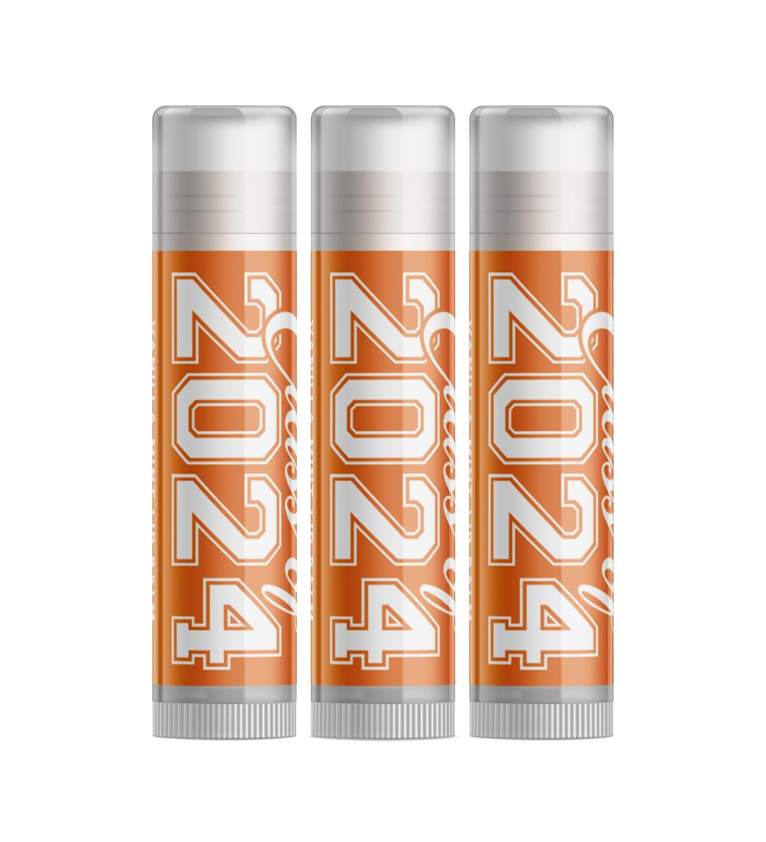 Class of 2024 Graduation Lip Balm - Orange - Set of 3 | Perfect Graduation Gift for Students - Buy Online on GoSupps.com