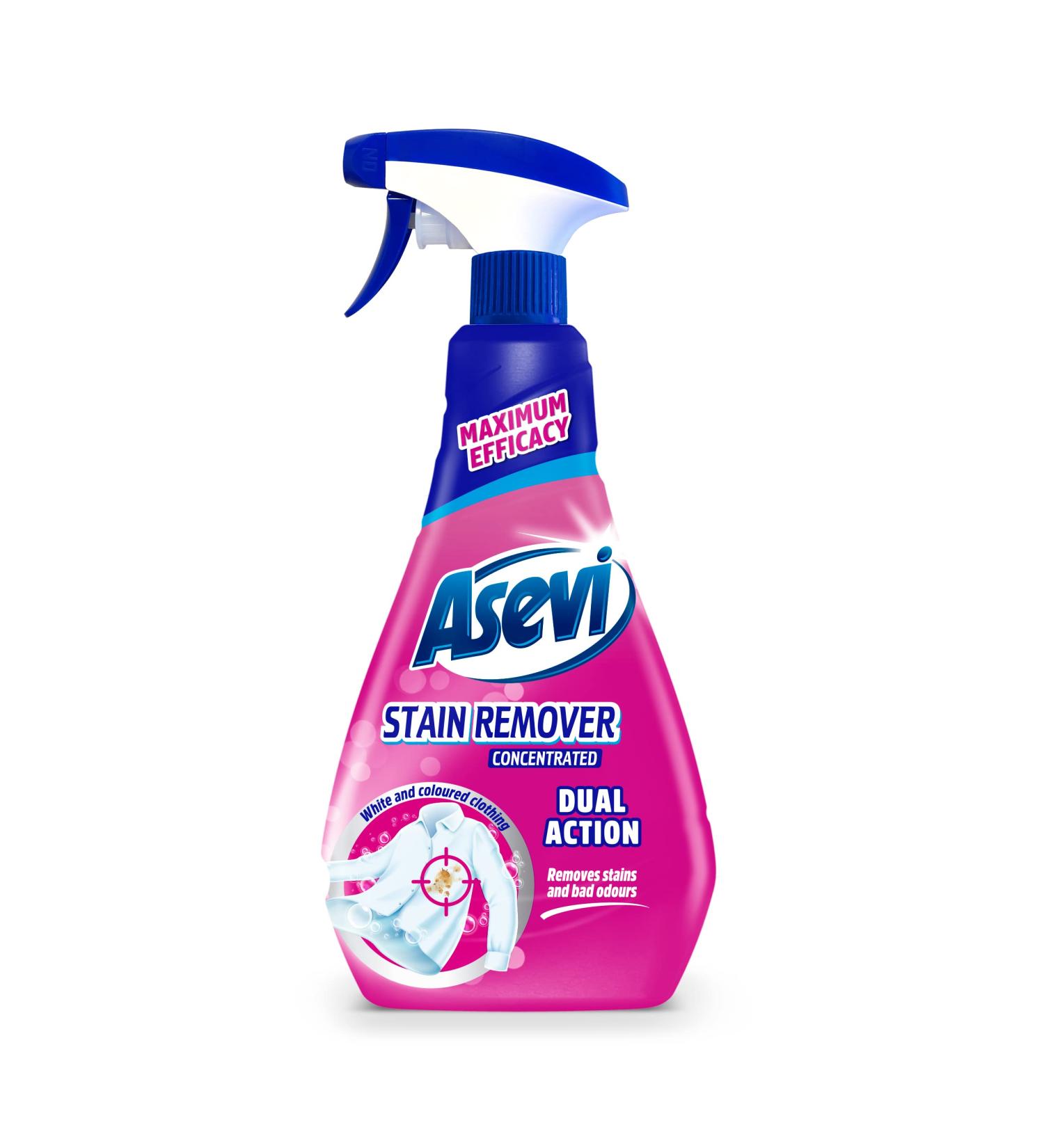 Asevi Stain Remover Spray 400ml Pink - Powerful Clothes Stain Remover - Buy Online on GoSupps.com