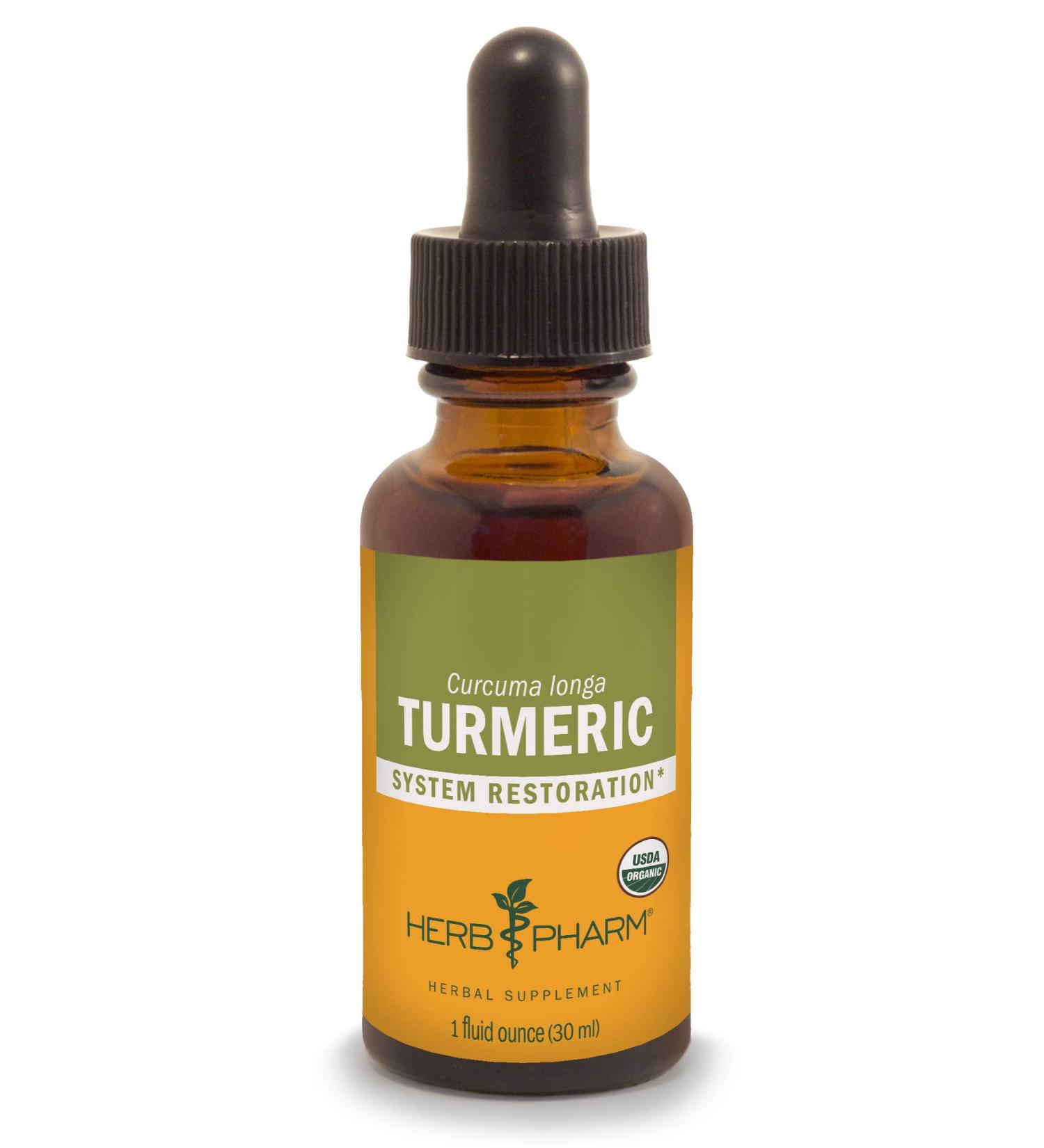 Herb Pharm Turmeric Extract 1 fl oz â€“ Organic Herbal Supplement for Joint Support & Inflammation Relief - Buy Online on GoSupps.com