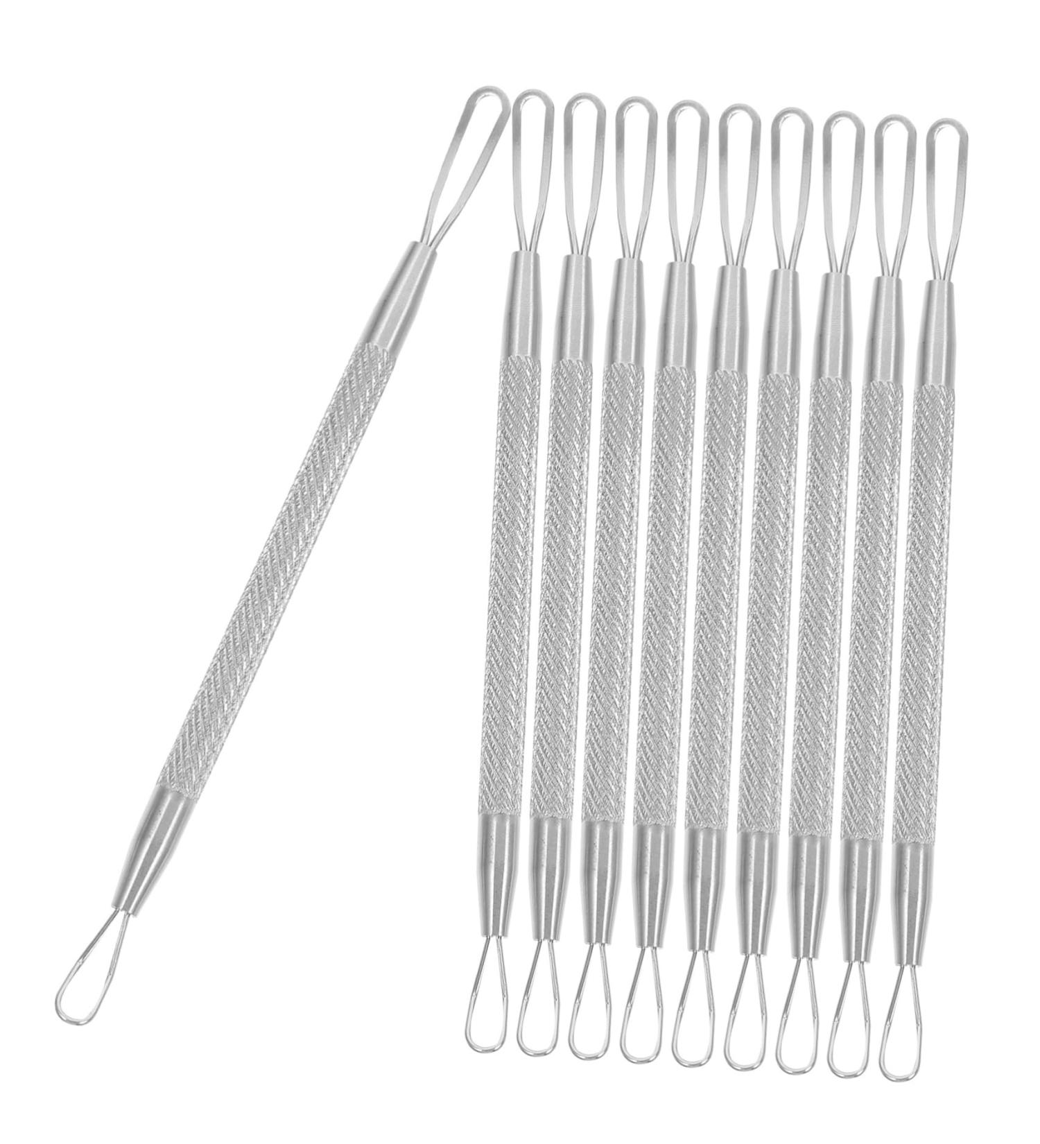 OHPHCALL 7pcs Double-headed Extrusion Ring Blemish Whitehead Popping Tool Blackhead Cleaner Stainless Steel - Buy Online on GoSupps.com