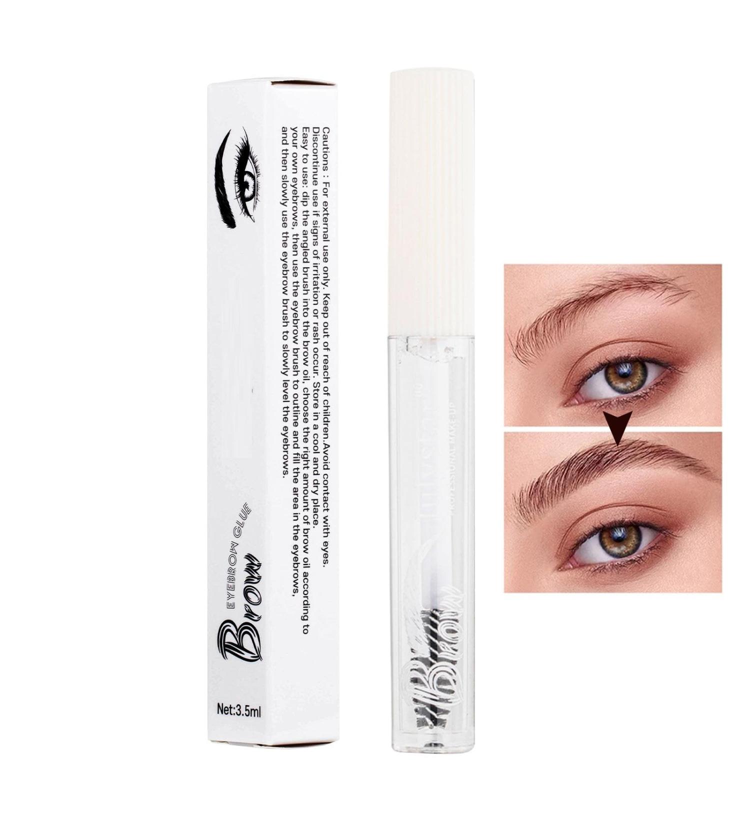 Eyebrow Gel | Long-Lasting Brow Gel for Styling and Sculpting - Waterproof and Sweat-Proof Clear Eyebrow Glue Brows Styling Gel Beauty Salon Home Use Makeup - Buy Online on GoSupps.com