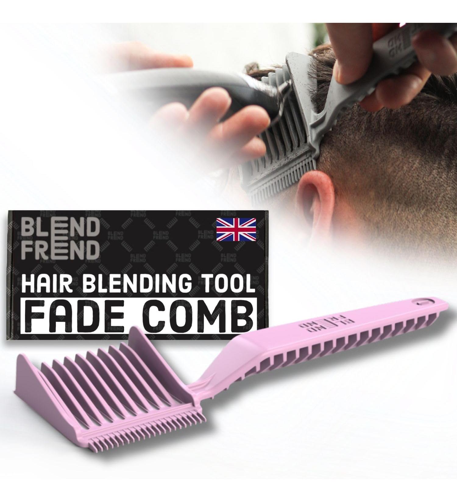 Blend for Original Quality Class 1 (3mm) Fading Comb - Hair Blending Made Easy at Home | Left-Hand Compatible - Pink - Buy Online on GoSupps.com