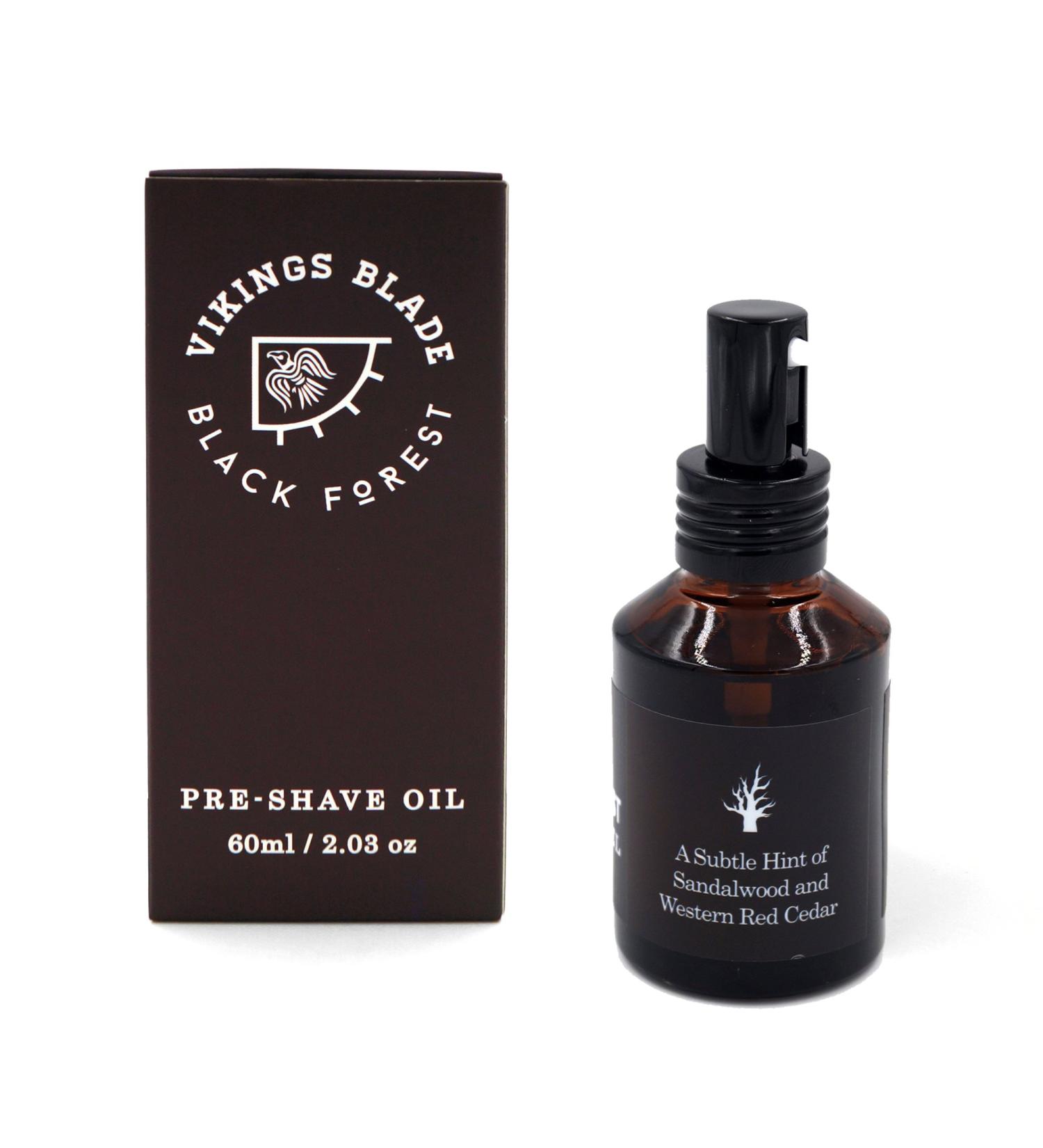 VIKINGS BLADE Black Forest Pre Shave Oil - Sandalwood & Western Cedar | 100% Natural - Buy Online on GoSupps.com