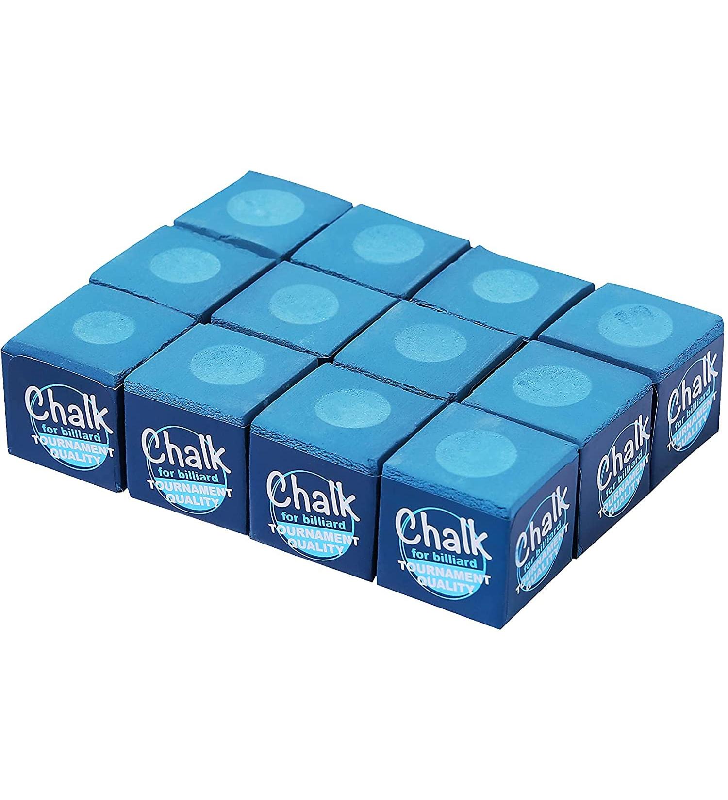 FASTOSS Billiard Cue Chalk Blue Pool Chalk - 12-Pack - Buy Online on GoSupps.com