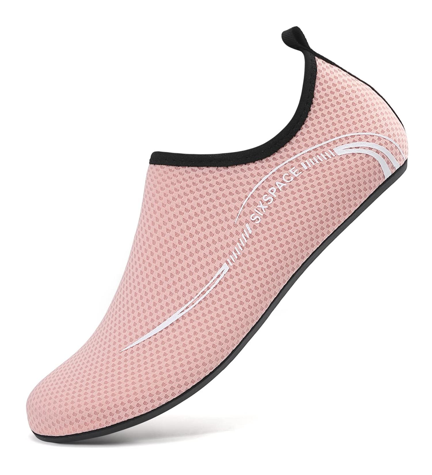 LATATL Fast Drying Water Shoes for Men & Women - Breathable Aquasques Beach & Surf Shoes Size 34-47 | Pink - Buy Online on GoSupps.com