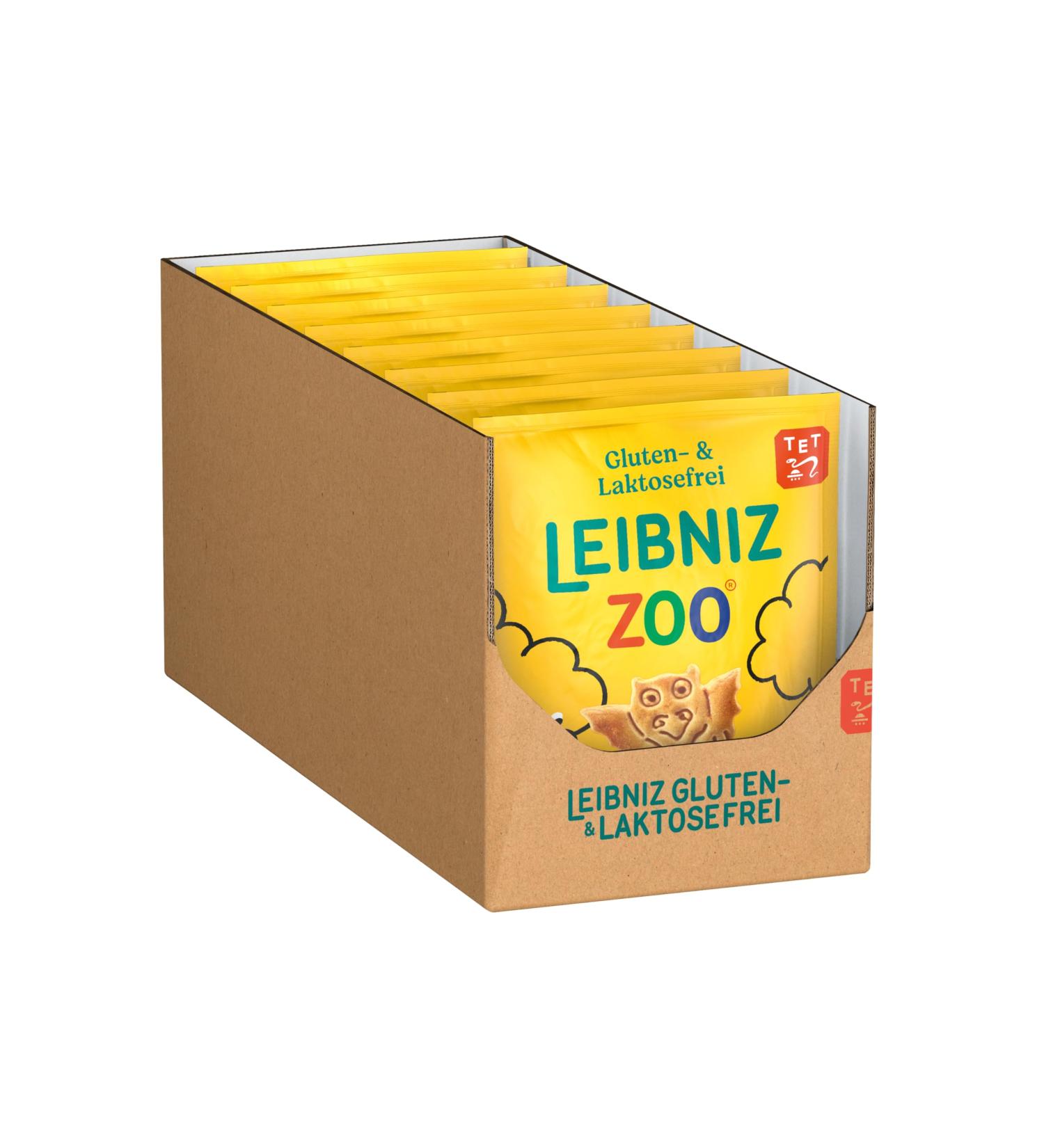 Leibniz Zoo Gluten & Lactose-Free Butter Cookies - 8-Pack (100g Each) | Deliciously Fun Fable Motifs - Perfect for Snacking & Sharing! - Buy Online on GoSupps.com