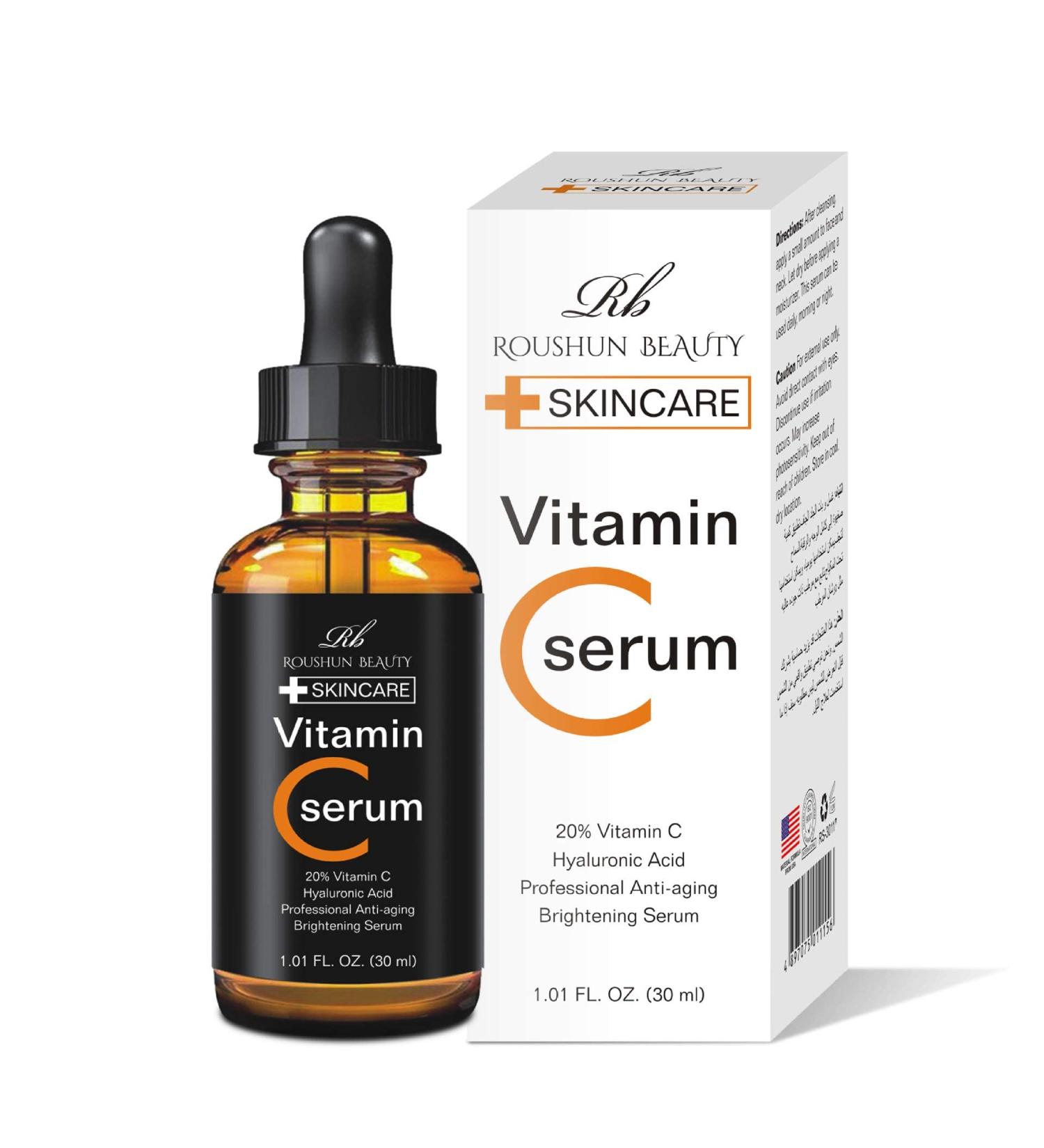 Organic Vegan Vitamin C Hyaluronic Serum - Hydrate & Brighten Your Skin | Shop Internationally - Buy Online on GoSupps.com