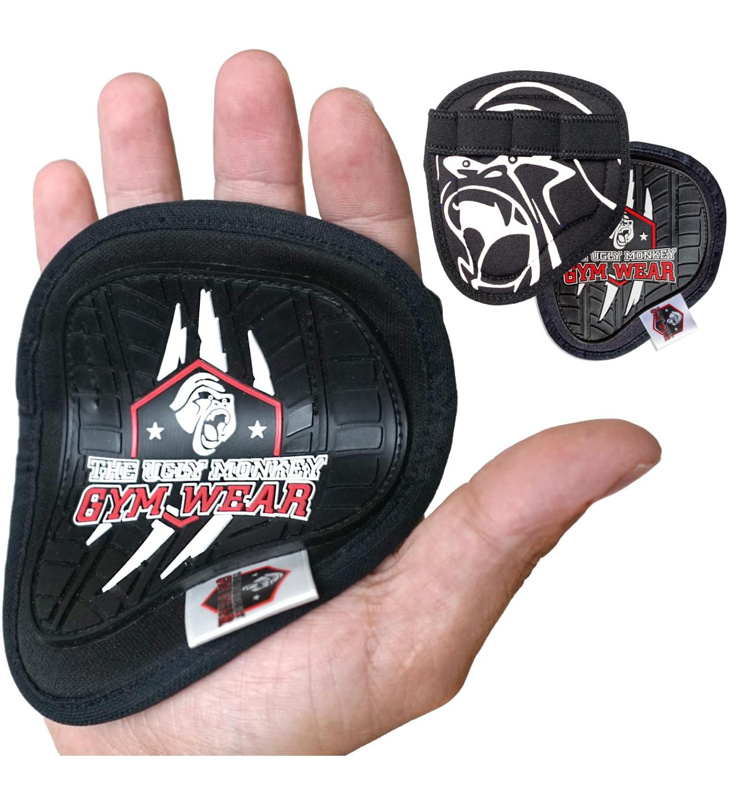 Buy Neoprene Fitness Gloves for Men & Women - Strength Training Grip Pads for Gym & Pull-Ups - Black & White - Buy Online on GoSupps.com