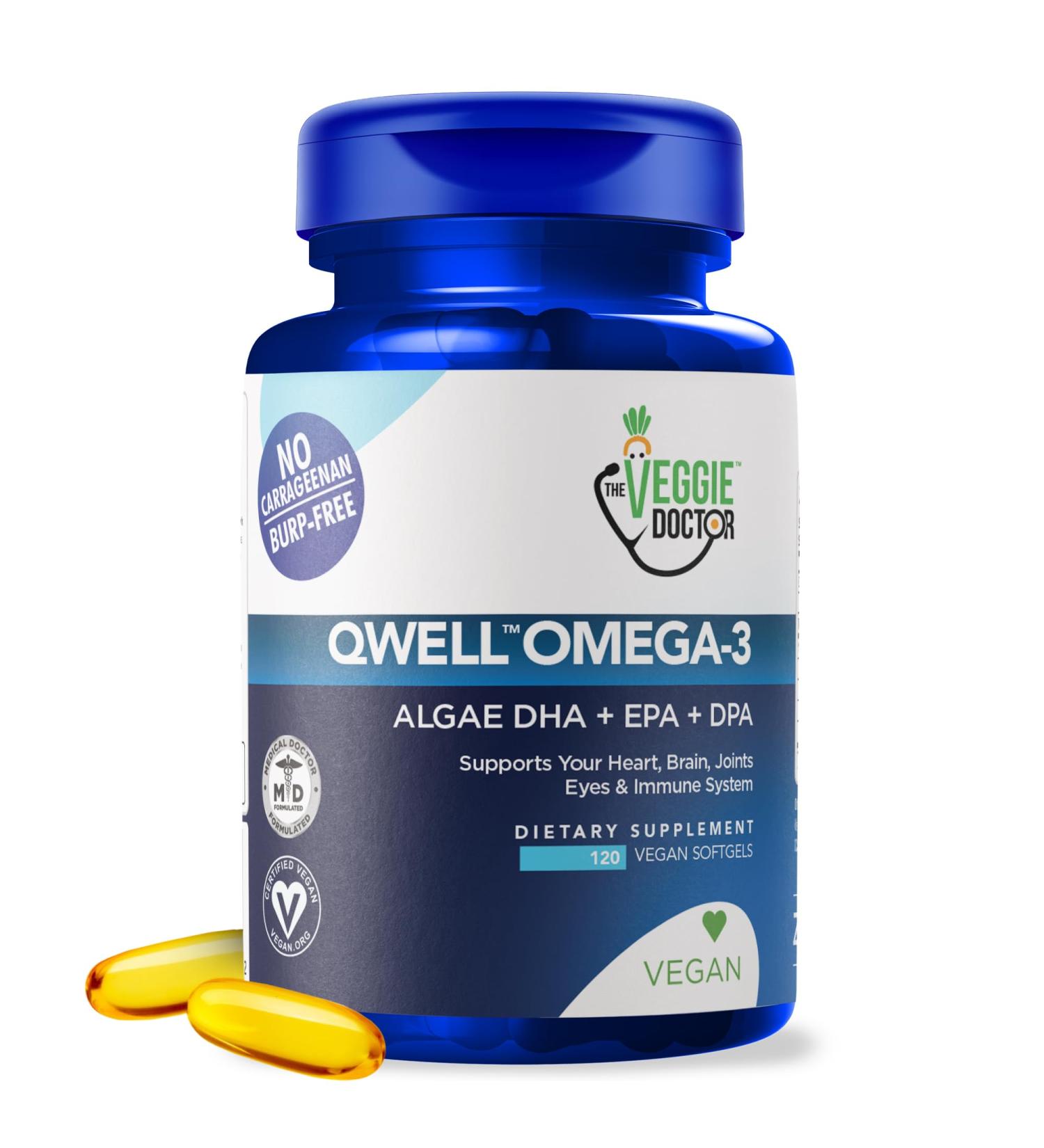Vegan Omega 3 Supplement Algae Omega 3 with DHA EPA DPA Vegan Capsules from Algal Fish Oil Alternative Plant-Based Algae Oil Formula Non-GMO Carrageenan-Free (120 Capsules 2 Month Supply) 120 Count (Pack of 1) - Buy Online on GoSupps.com