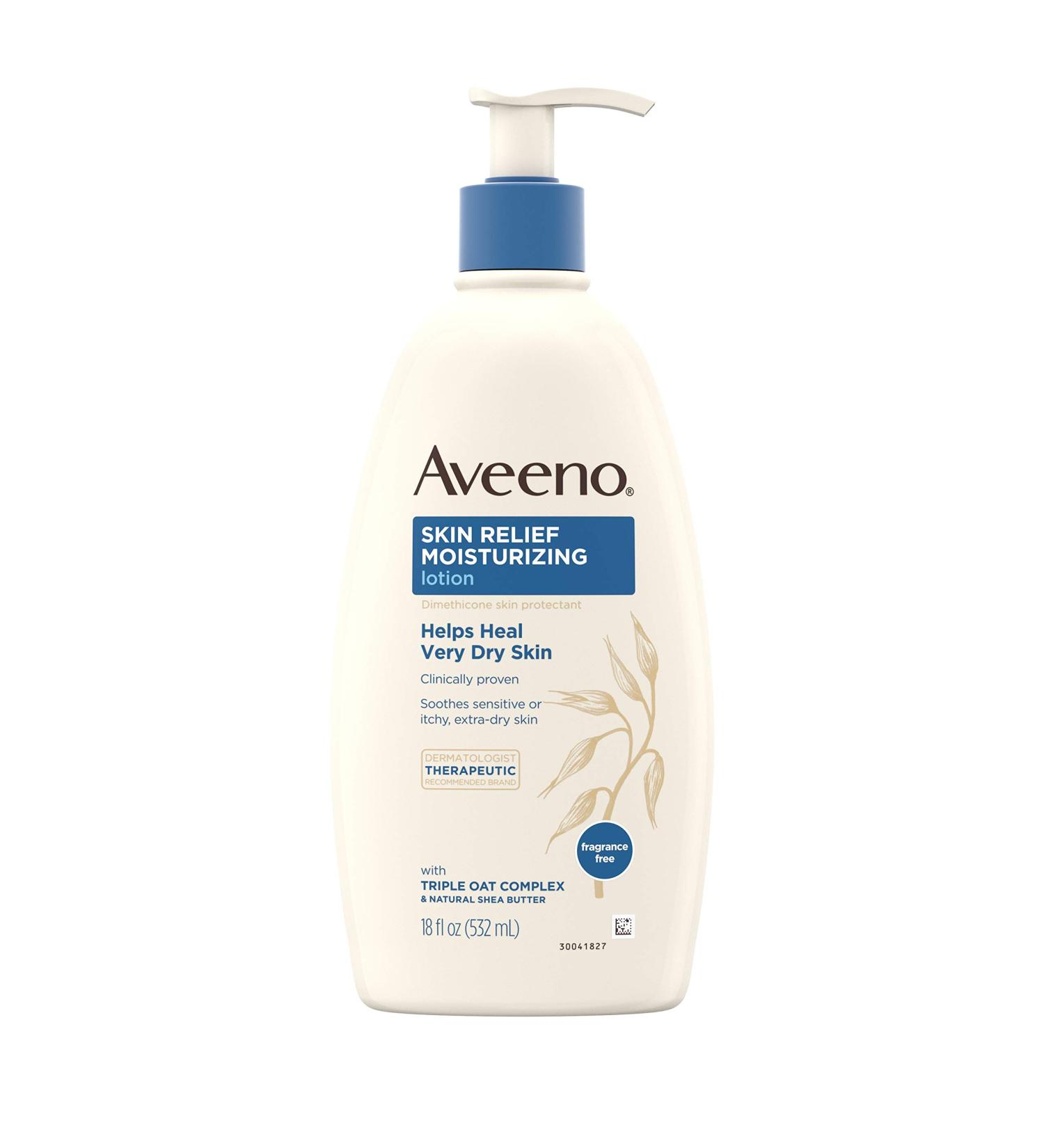 Aveeno Skin Relief Fragrance-Free Moisturizing Lotion - 18 fl. oz - Buy Online on GoSupps.com