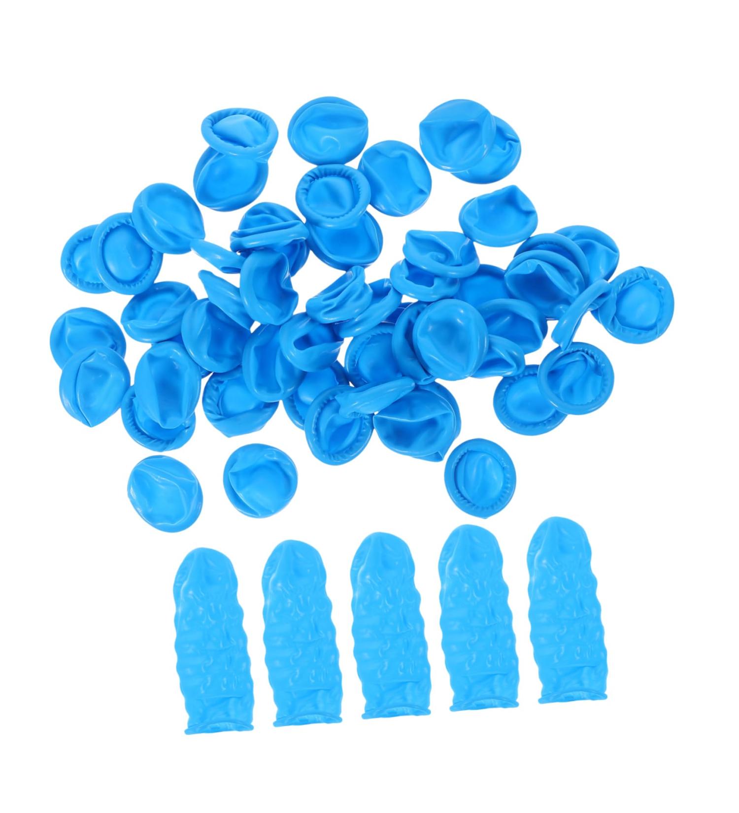 100pcs Nitrile Finger Cots - Protective Finger Sleeves for Joint Protection | Portable Finger Covers for eCommerce - Buy Online on GoSupps.com