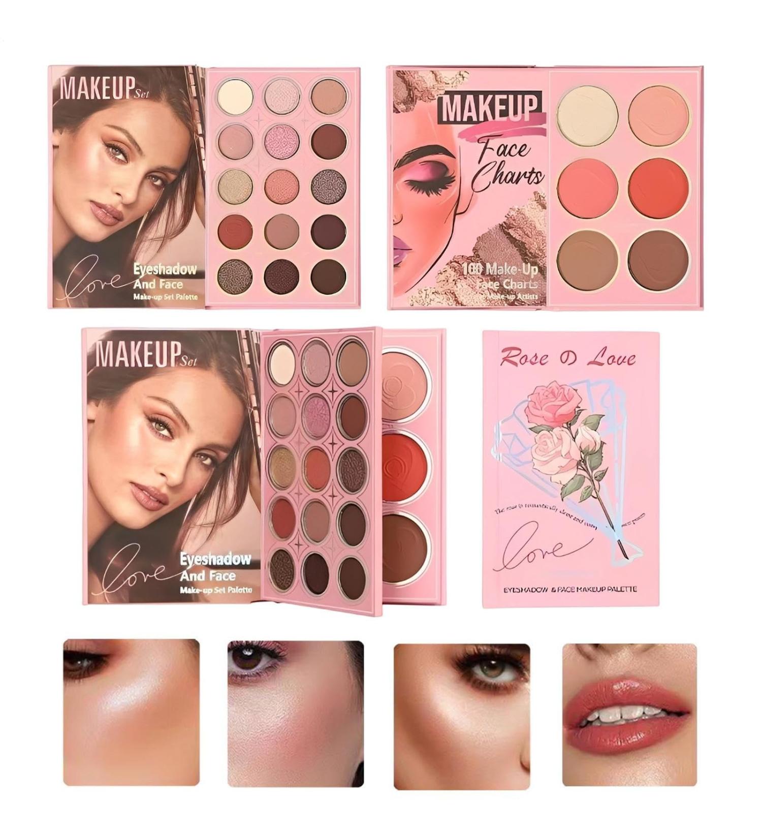 Eyeshadow Palette | Bookstyle Blush Makeup Kit 21 Colors | Full Face Makeup Palette - For Women Girls and Enthusiasts Daily Use Wedding Party & - Buy Online on GoSupps.com