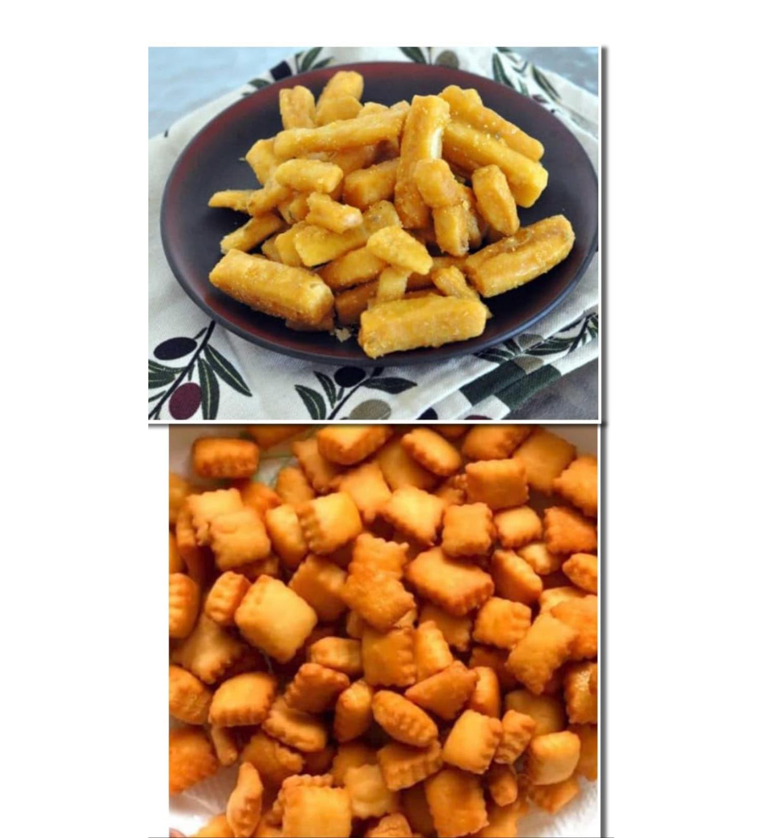 Two Different Types Of Delicious Indian Traditional Sweets(Gur Shakkar Para & Shakkar Para Without Sugar Coated) Raksha Bandhan Marriage Diwali Holi Festivals (2 375g Each)