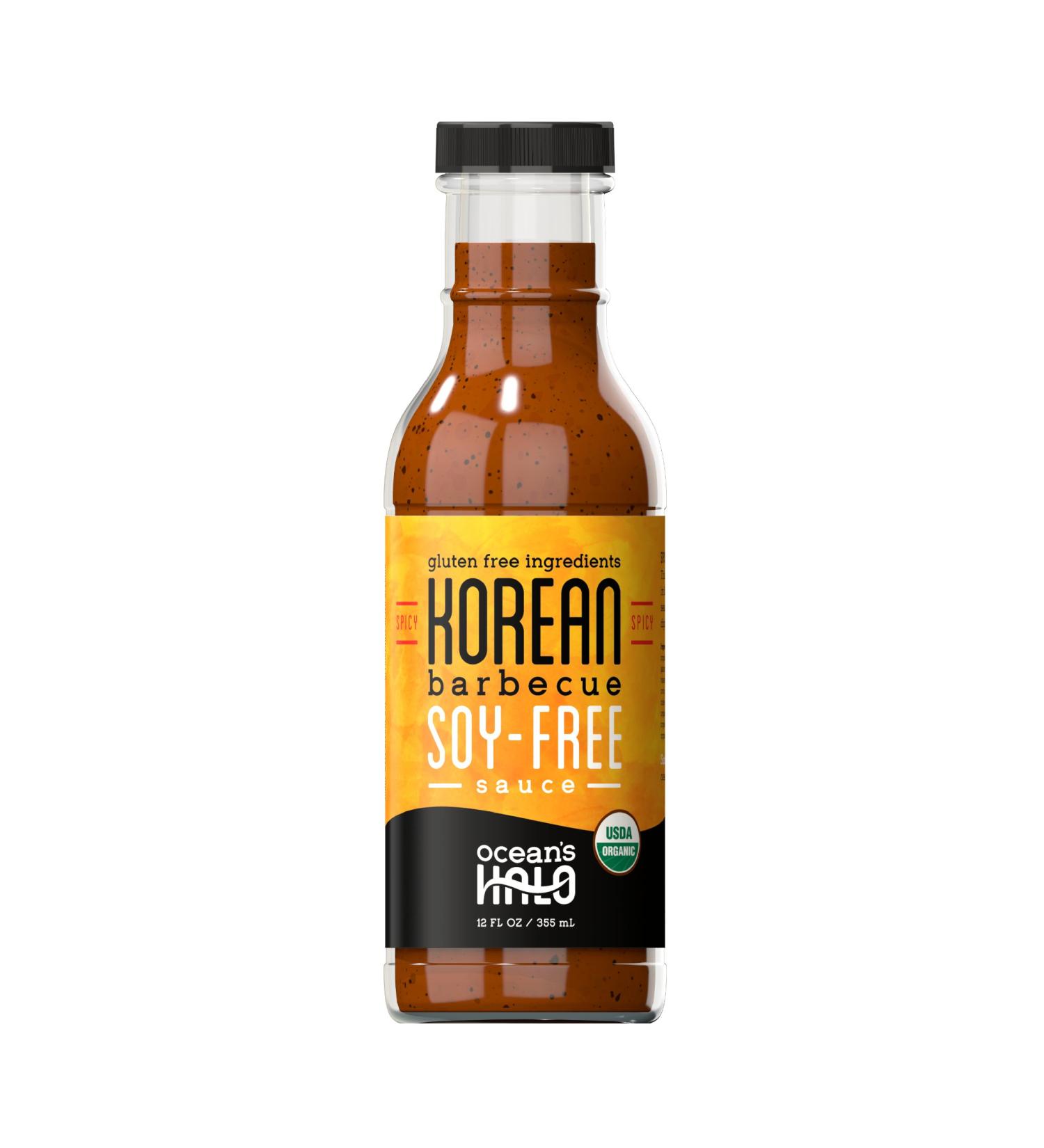 Buy OCEANS HALO Organic Soy Free Korean BBQ Sauce - 12 oz | Vegan & Gluten-Free - Buy Online on GoSupps.com