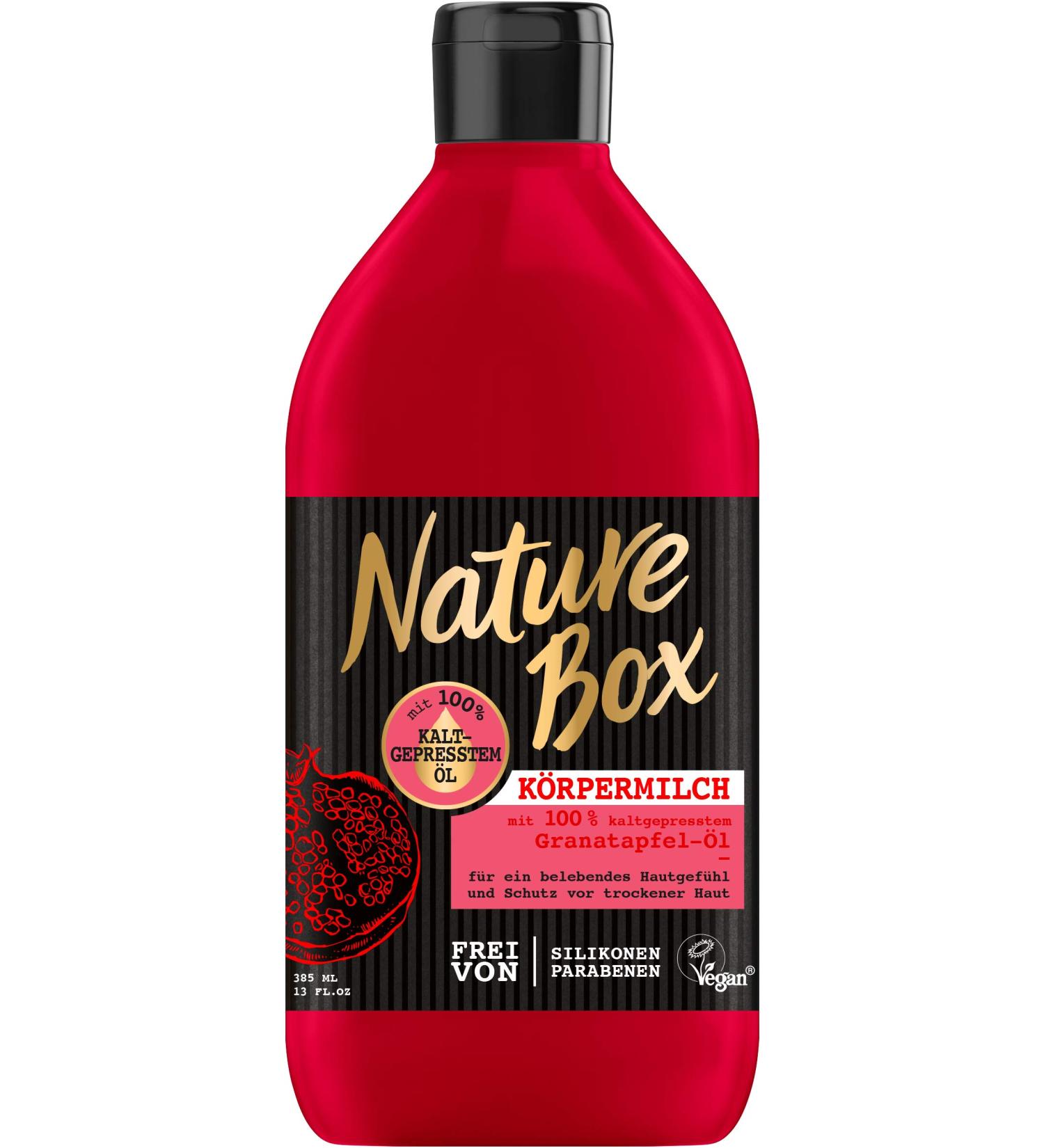 Nature Box Body Lotion Pomegranate - 3 Pack (385 ml x 3) | Nourishing & Hydrating | International Shipping Available - Buy Online on GoSupps.com