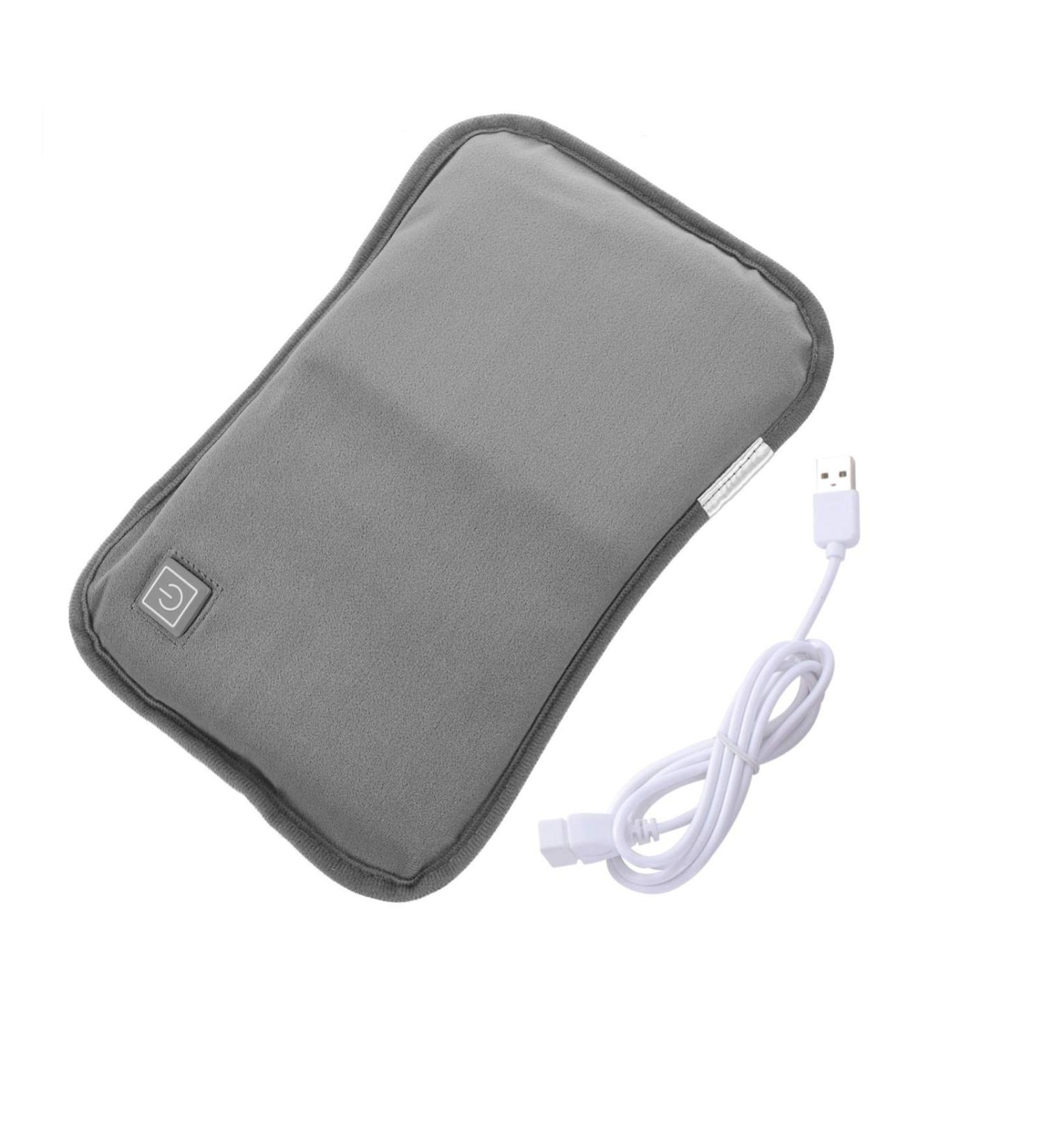 Milist Gray USB Hot Water Sack | Plush Hand & Foot Warmer | Fluffy Charging Warm Bag for Home & Office - Buy Online on GoSupps.com