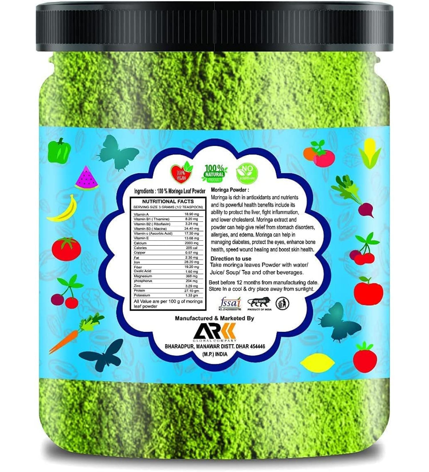  QURA QURA Moringa Leaf Powder - 500g x 2 1kg - Buy Online on GoSupps.com