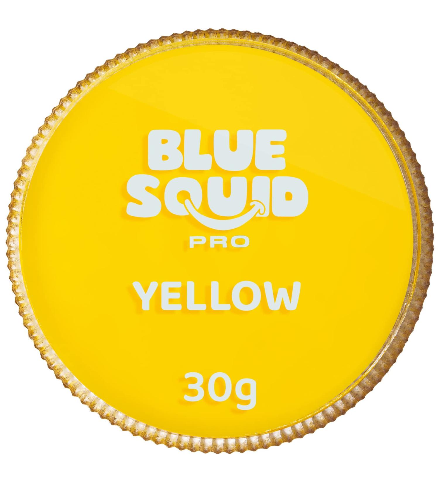 Blue Squid PRO Face Paint - Classic Yellow 30gm - Professional Water Activated Face & Body Paint for Halloween & SFX - Buy Online on GoSupps.com