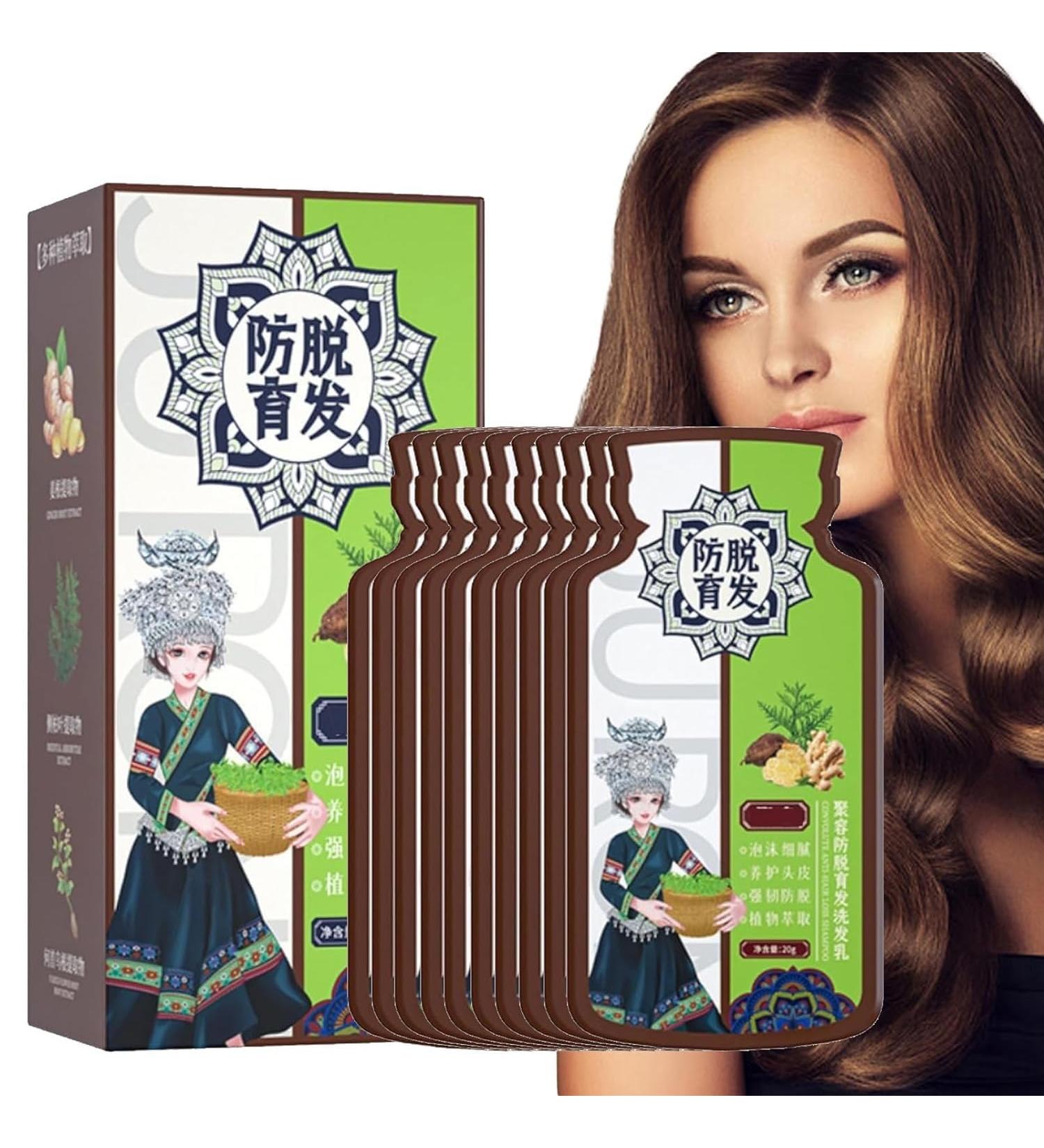 Ginger Plant Extract Anti-Hair Loss Hair Shampoo Ginger Hair Regrowth Shampoo Anti Hair Loss Ginger Shampoo (Color : 1Box) - Buy Online on GoSupps.com