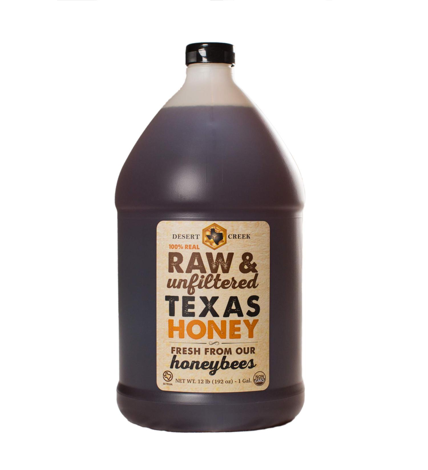Desert Creek Raw Honey - Premium Pure Texas Product - 1 Gallon - Buy Online on GoSupps.com