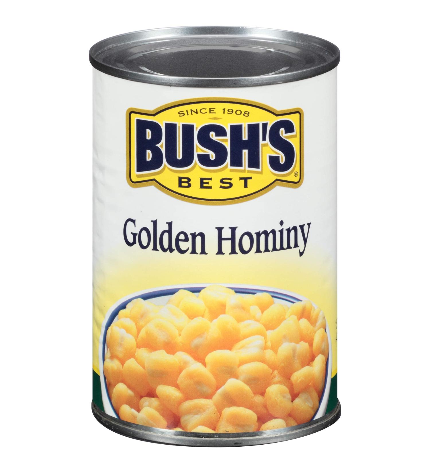 Bush's Best Baked Beans Golden Hominy 15.5 Oz - Pack of 4 | 62 Oz Total - Buy Online on GoSupps.com