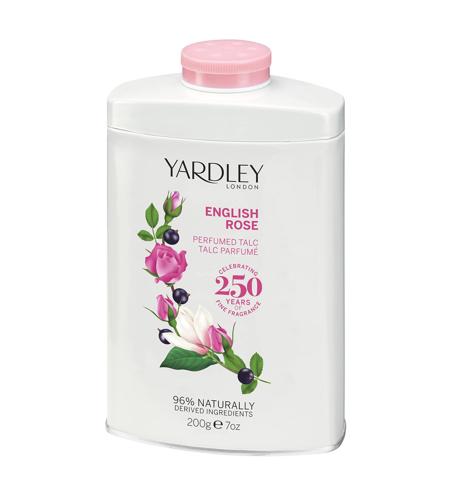 Yardley of London English Rose 7.0 oz Perfumed Talc clean (Y6320018-6) - Buy Online on GoSupps.com