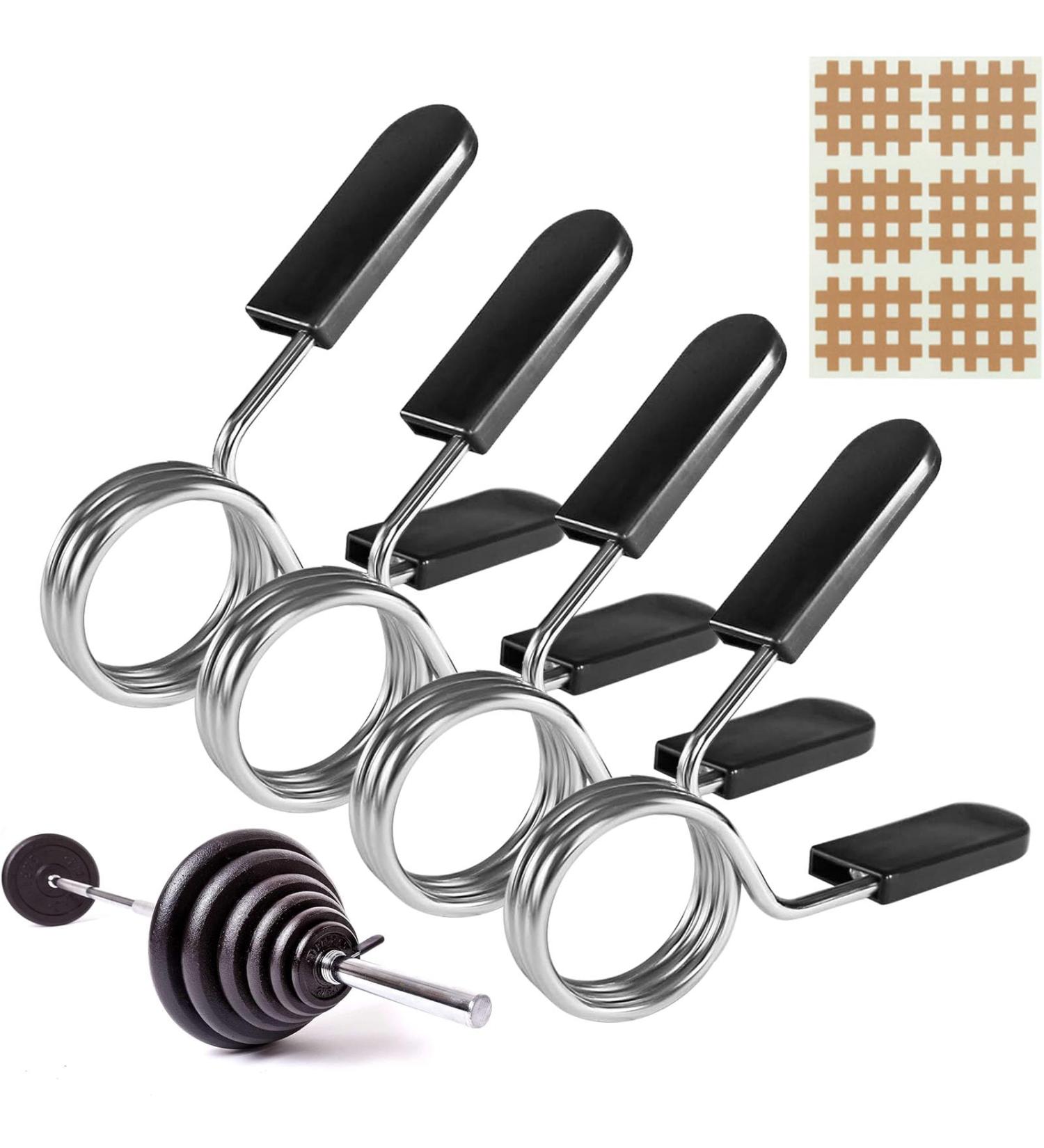 Karells Feather Fister Dumbbell Closures - 4 Pack Spring Lock Weight Lever Clamps for 30mm Dumbbells - Secure & Durable Dumbbell Spring Clips - Buy Online on GoSupps.com