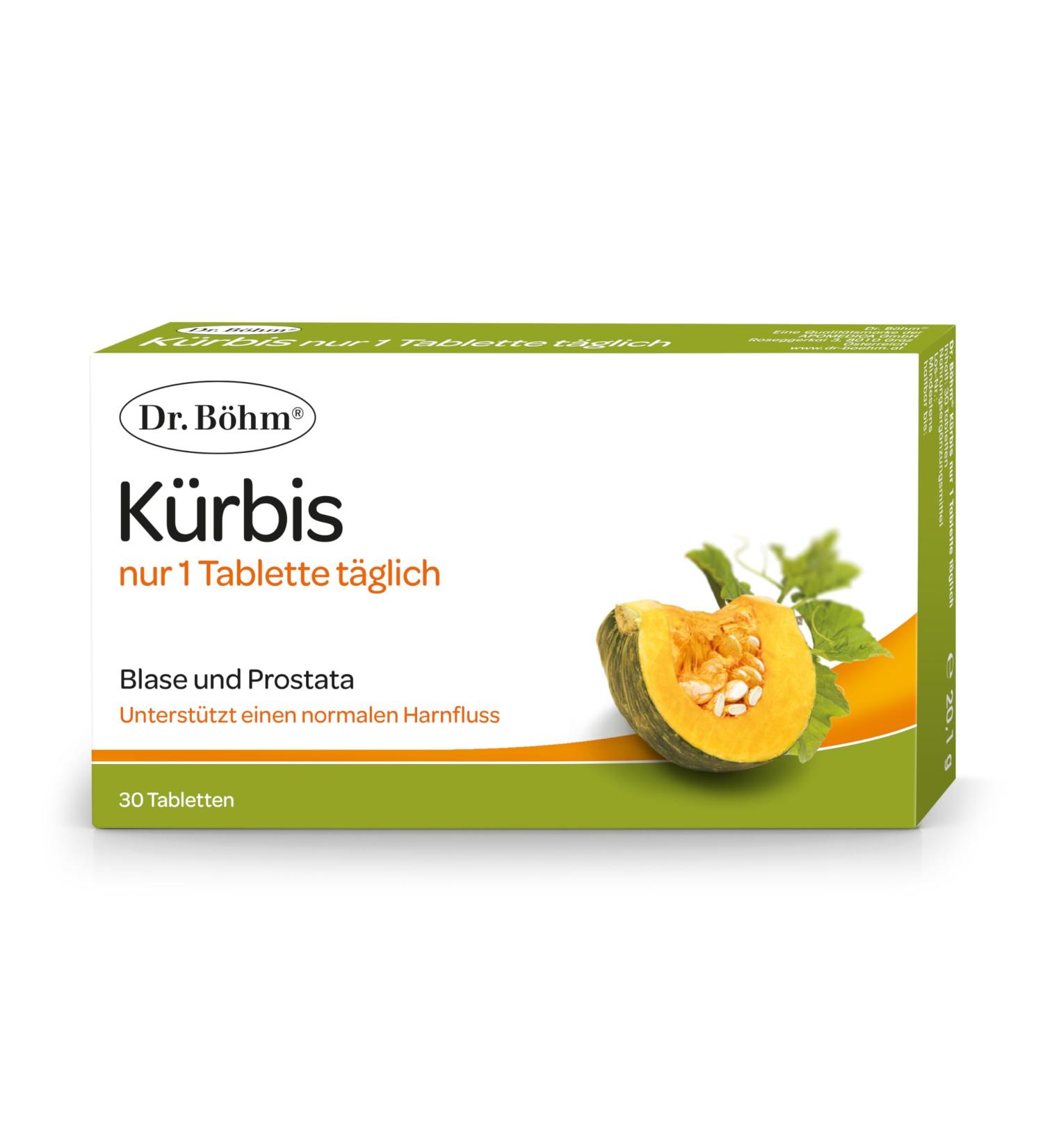 Dr. B hm Pumpkin Supplement - 30 Tablets for Prostate Health & Urine Flow - 1 Tablet Daily - Buy Online on GoSupps.com