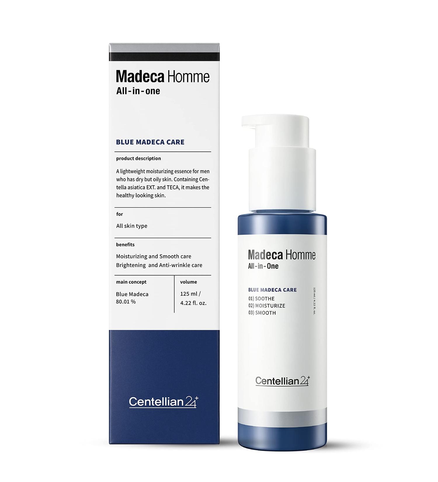 Centellian 24 Madeca Homme All-in-One Moisture Essence - Soothing & Moisturizing Korean Skin Care for Men | Travel Essentials 4.2fl oz - Buy Online on GoSupps.com