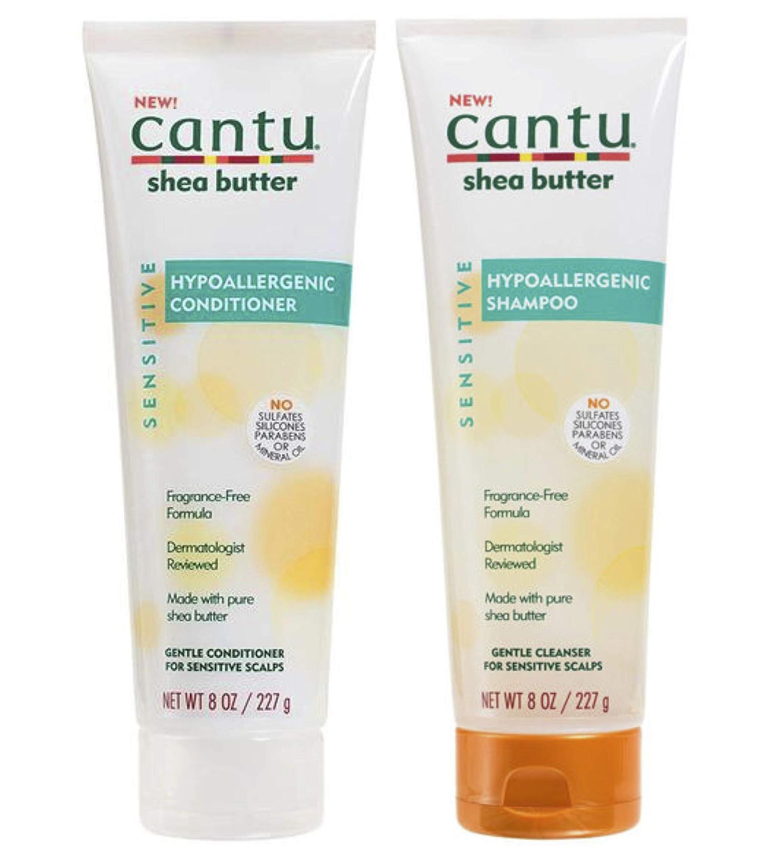 Cantu Shea Butter Sensitive Hypoallergene Shampoo & Conditioner - Buy Online on GoSupps.com
