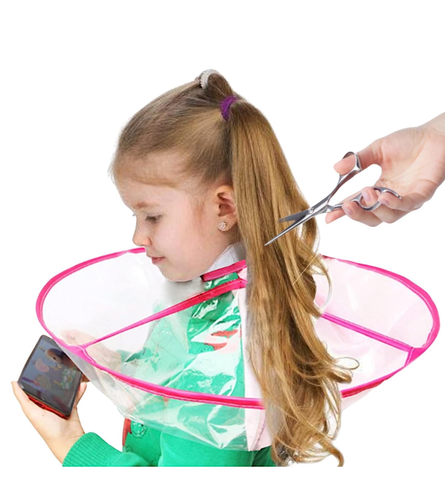 GUSTO Hairdressing Salon Cape - Professional Hair Cutting Apron & Neck Brush Set in Pink for Hairdressers - Buy Online on GoSupps.com