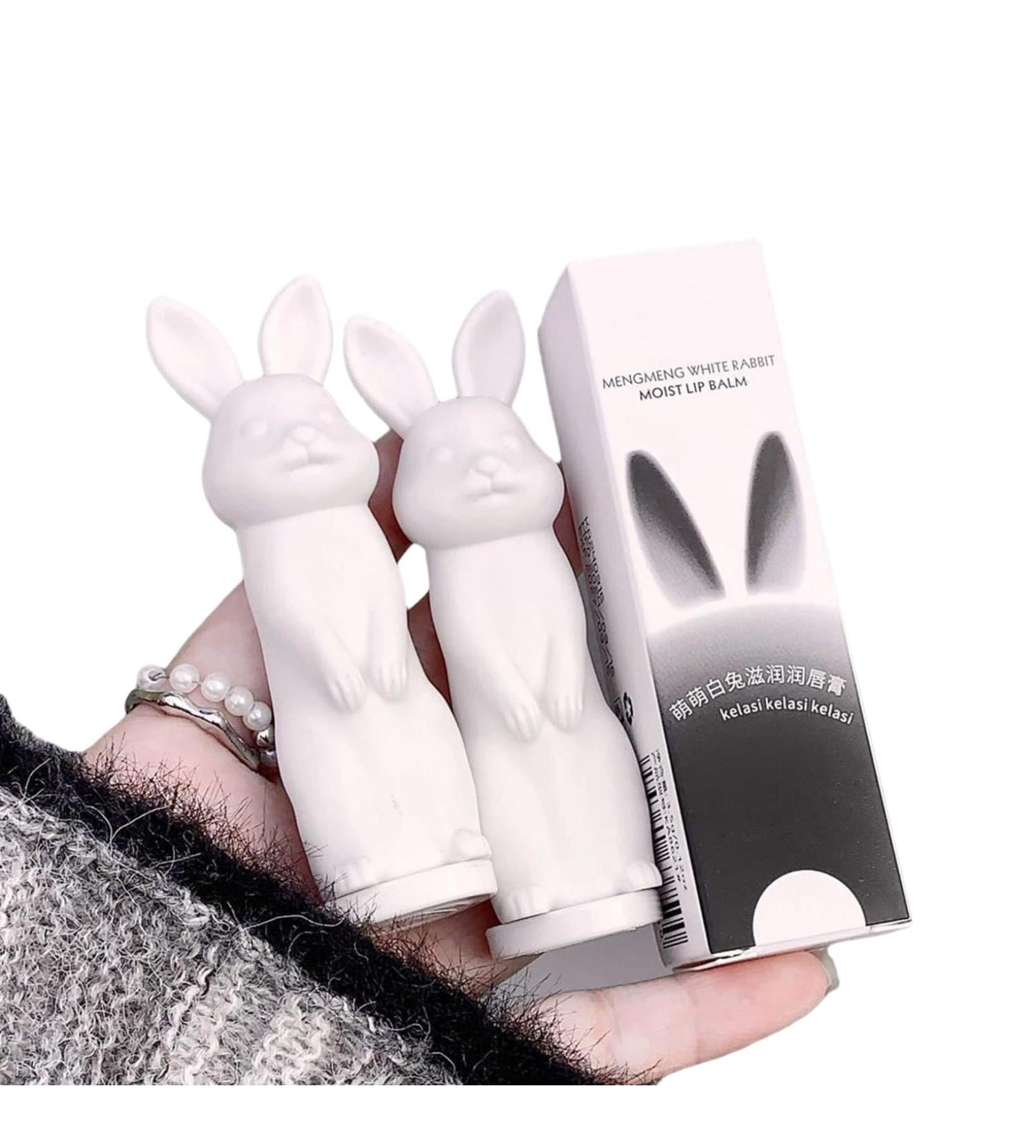 ACSUSS Cute Rabbit Themed Lip Balm Hydrating Dry Lips Soft Smooth Finish For Women Girls Everyday White One Size One Size White - Buy Online on GoSupps.com